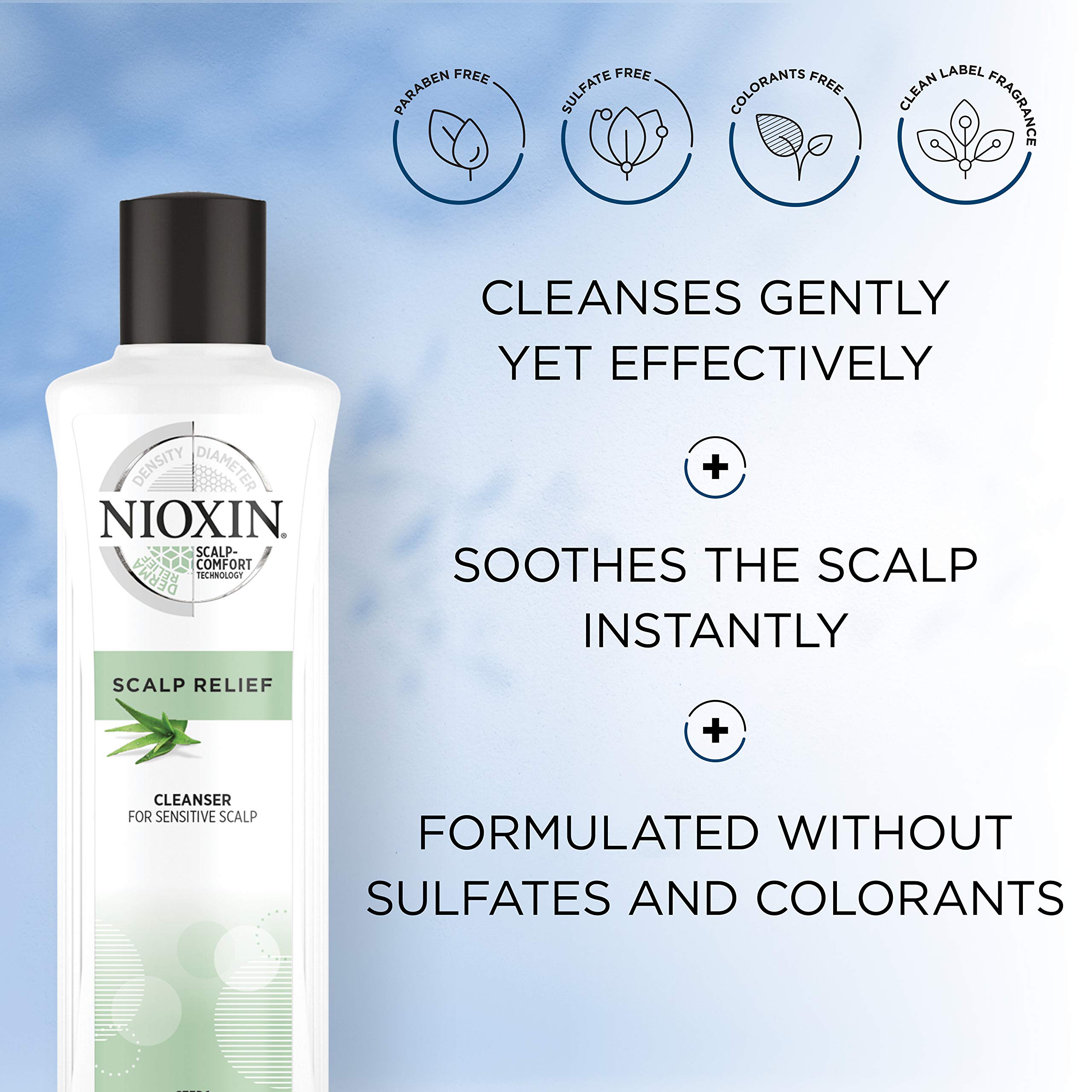 Foto 5 pulgar | Champú Nioxin Scalp Relief Cleanser, 1 Litro, Sensible, Seco Y Con Picazón - Venta Internacional.