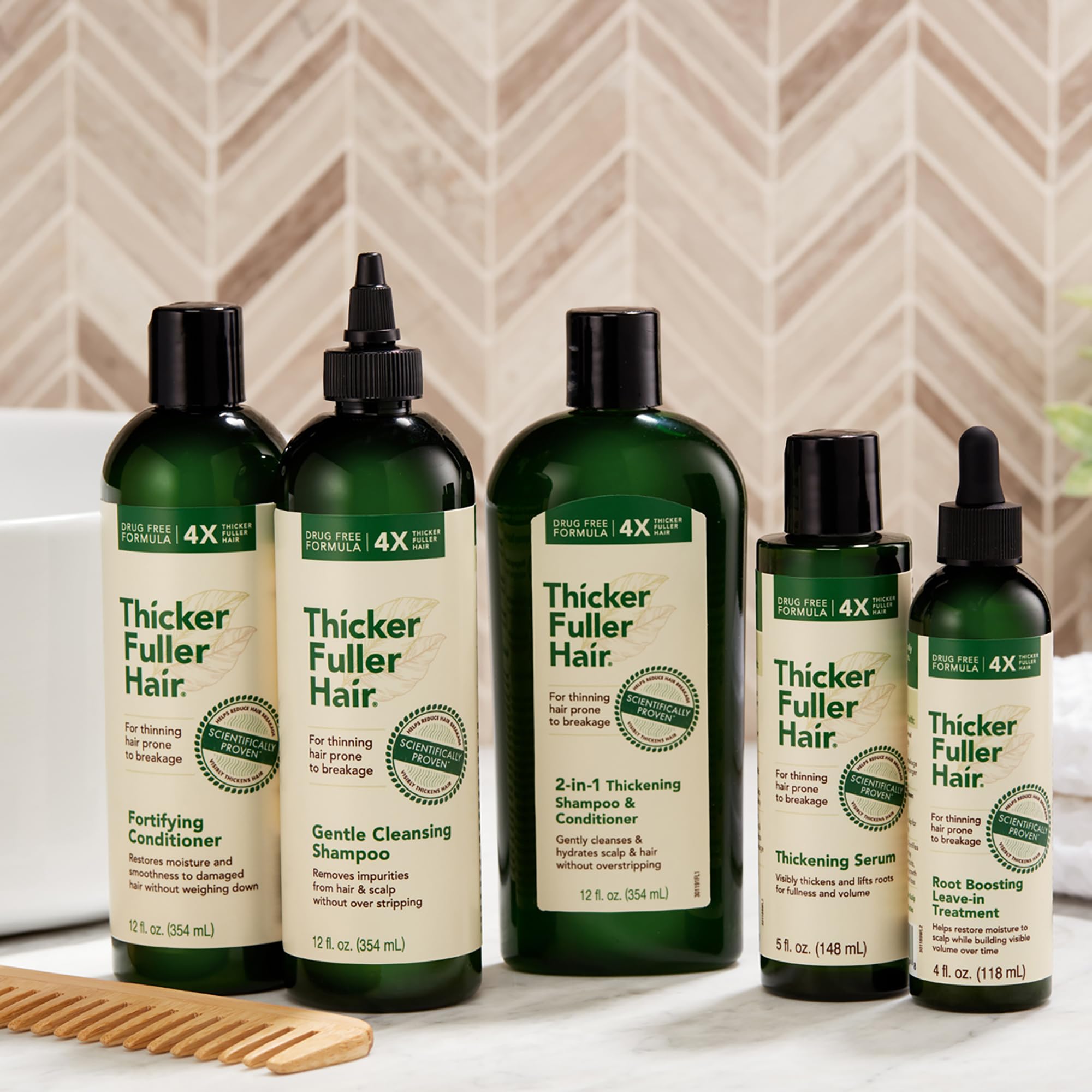 Foto 7 | Champú Y Acondicionador Thicker Fuller Hair 2 En 1, 355 Ml, Para Hombres - Venta Internacional.