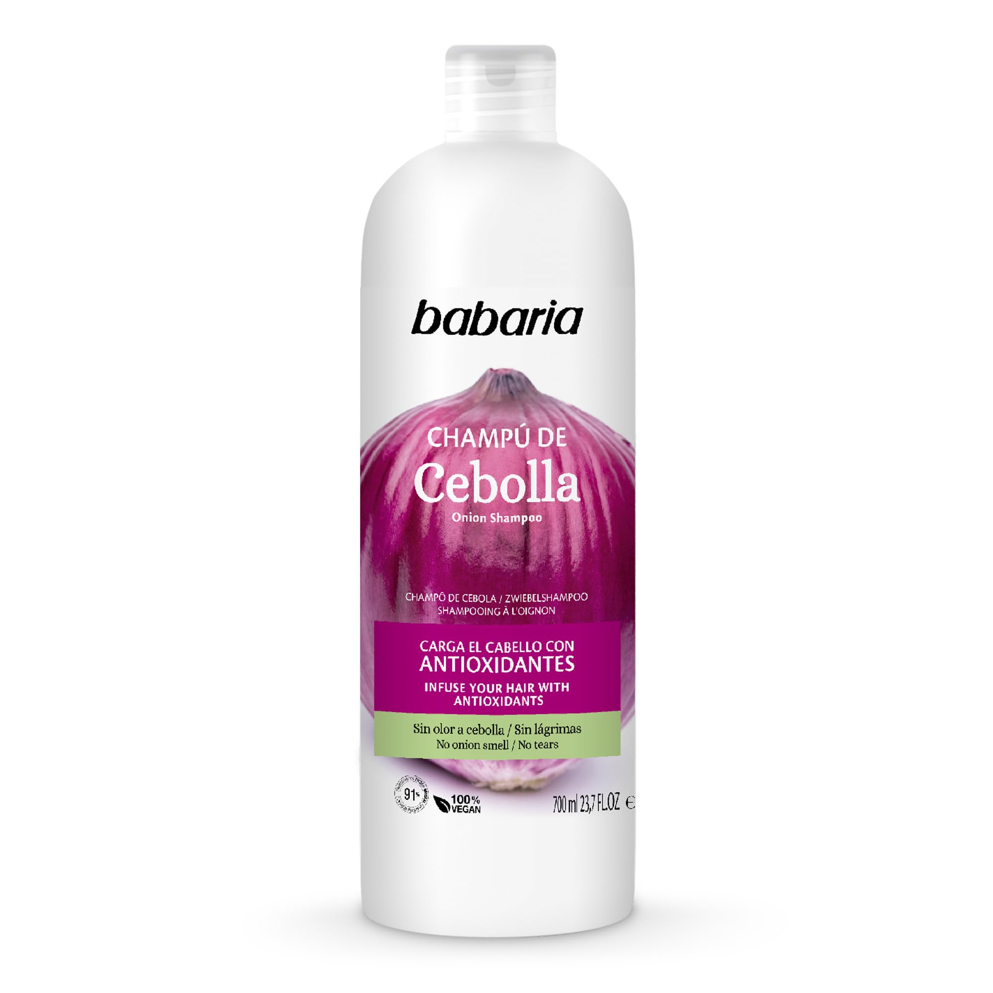 Foto 1 | Champú Babaria Onion, Sin Olor, Sin Lágrimas, 700 Ml, Antioxidante - Venta Internacional.