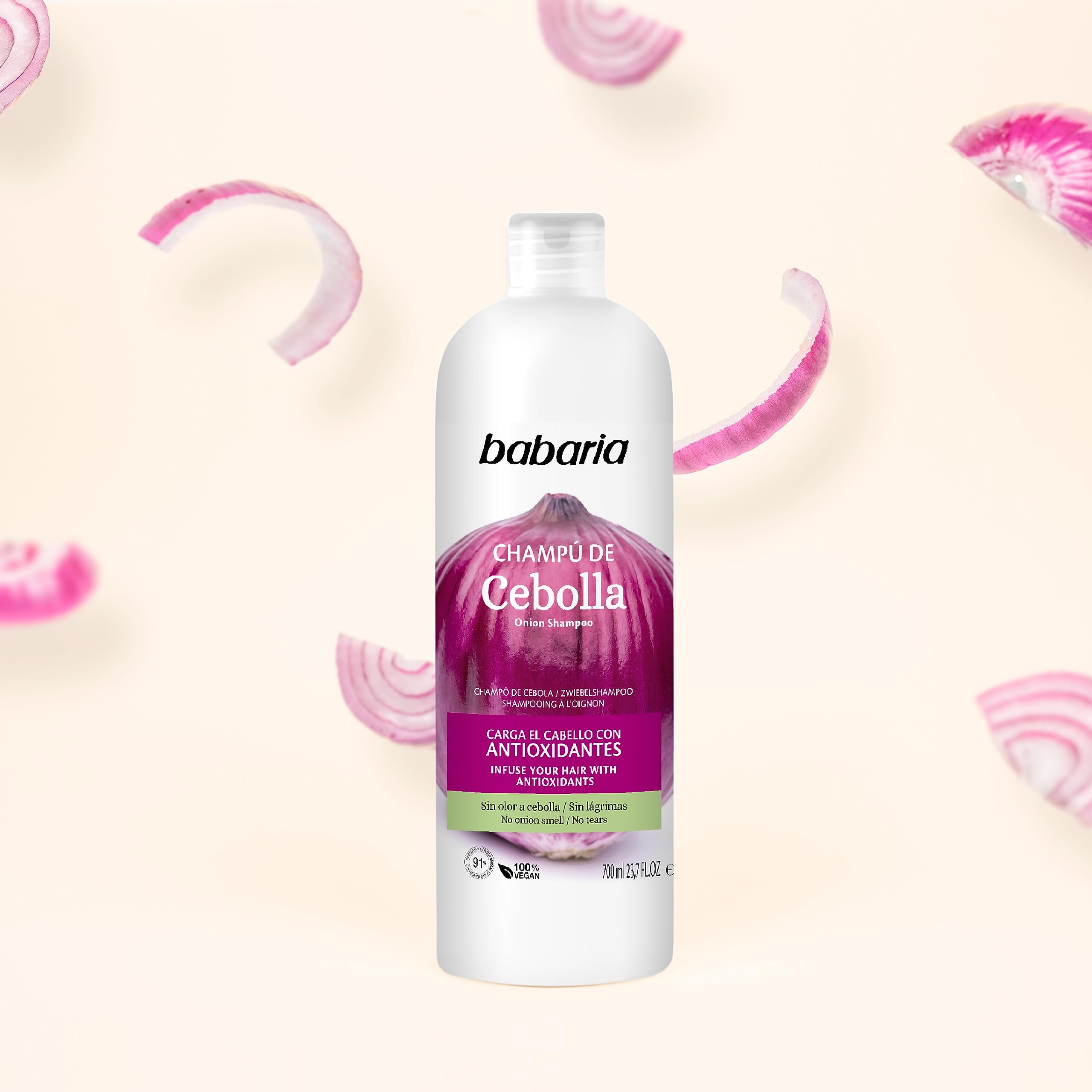 Foto 2 | Champú Babaria Onion, Sin Olor, Sin Lágrimas, 700 Ml, Antioxidante - Venta Internacional.