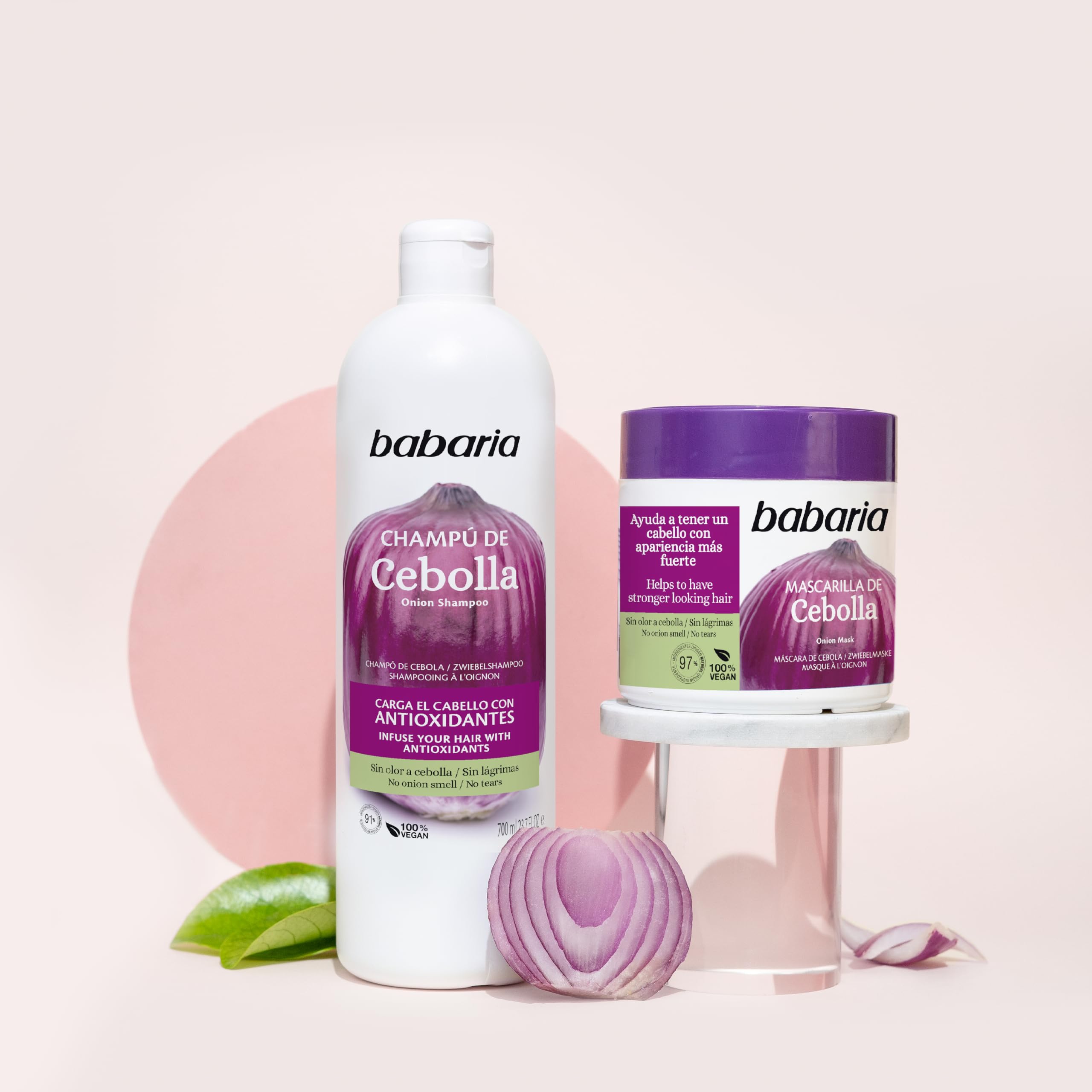 Foto 7 pulgar | Champú Babaria Onion, Sin Olor, Sin Lágrimas, 700 Ml, Antioxidante - Venta Internacional.