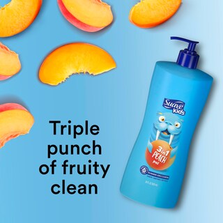 Foto 2 | Champú, Gel De Baño Y Acondicionador 3 En 1 Suave Kids Peach 800 Ml X 4 - Venta Internacional.