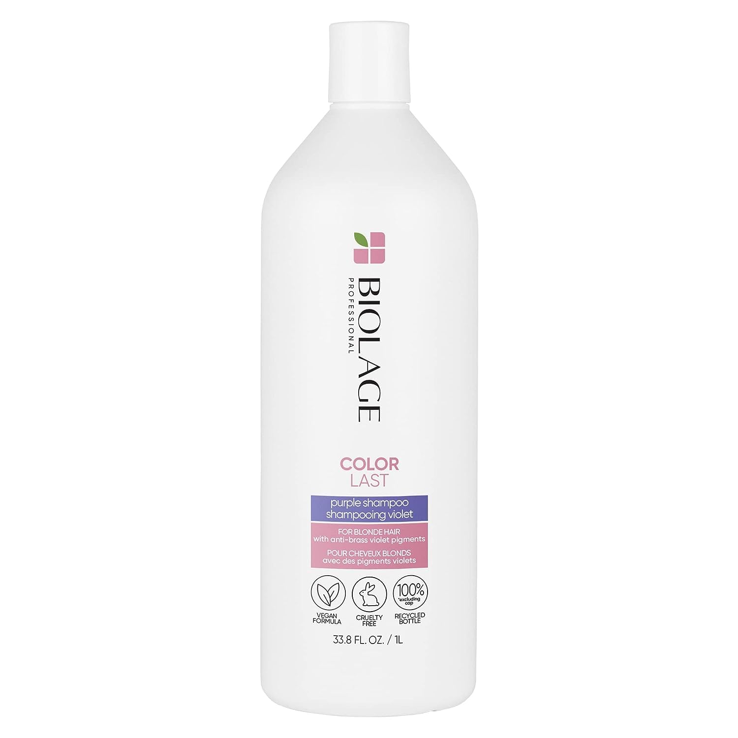 Champú Biolage Color Last Purple, 1 Litro, Neutraliza El Latón Y El Amarillo - Venta Internacional.