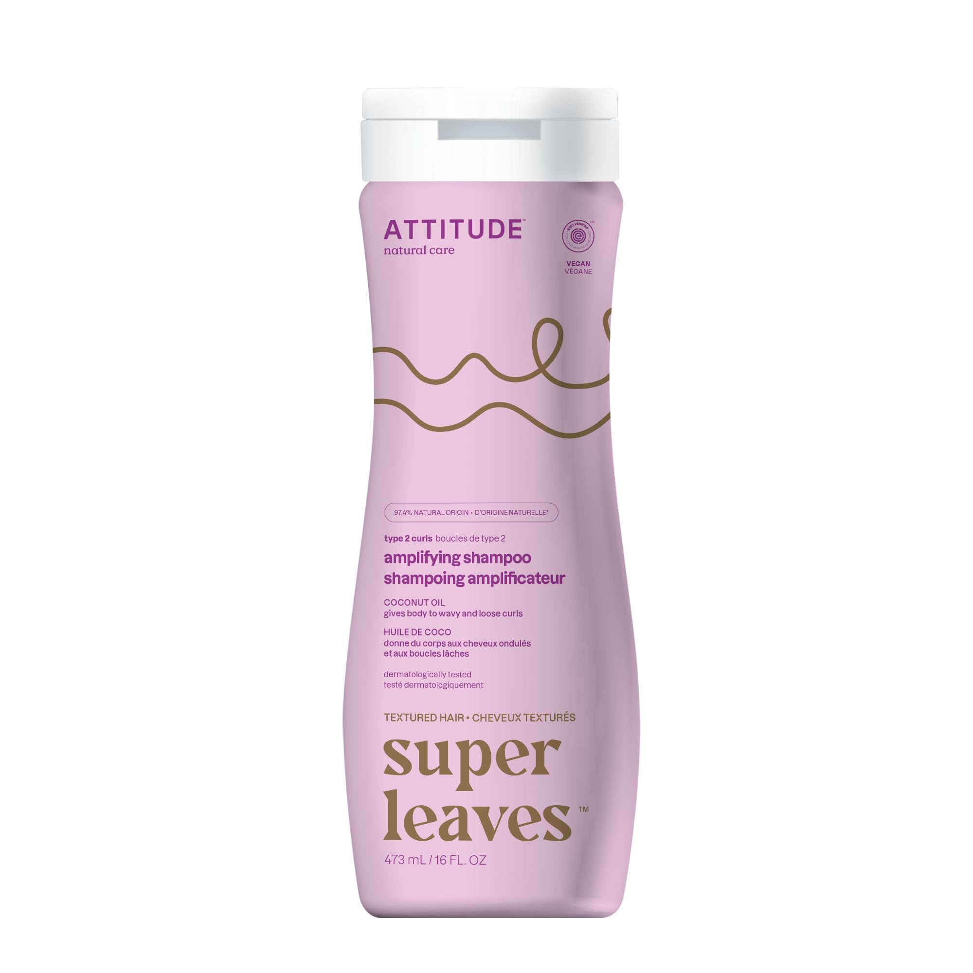 Champú Amplificador Attitude Para Cabello Rizado Con Aceite De Coco 480 Ml - Venta Internacional.