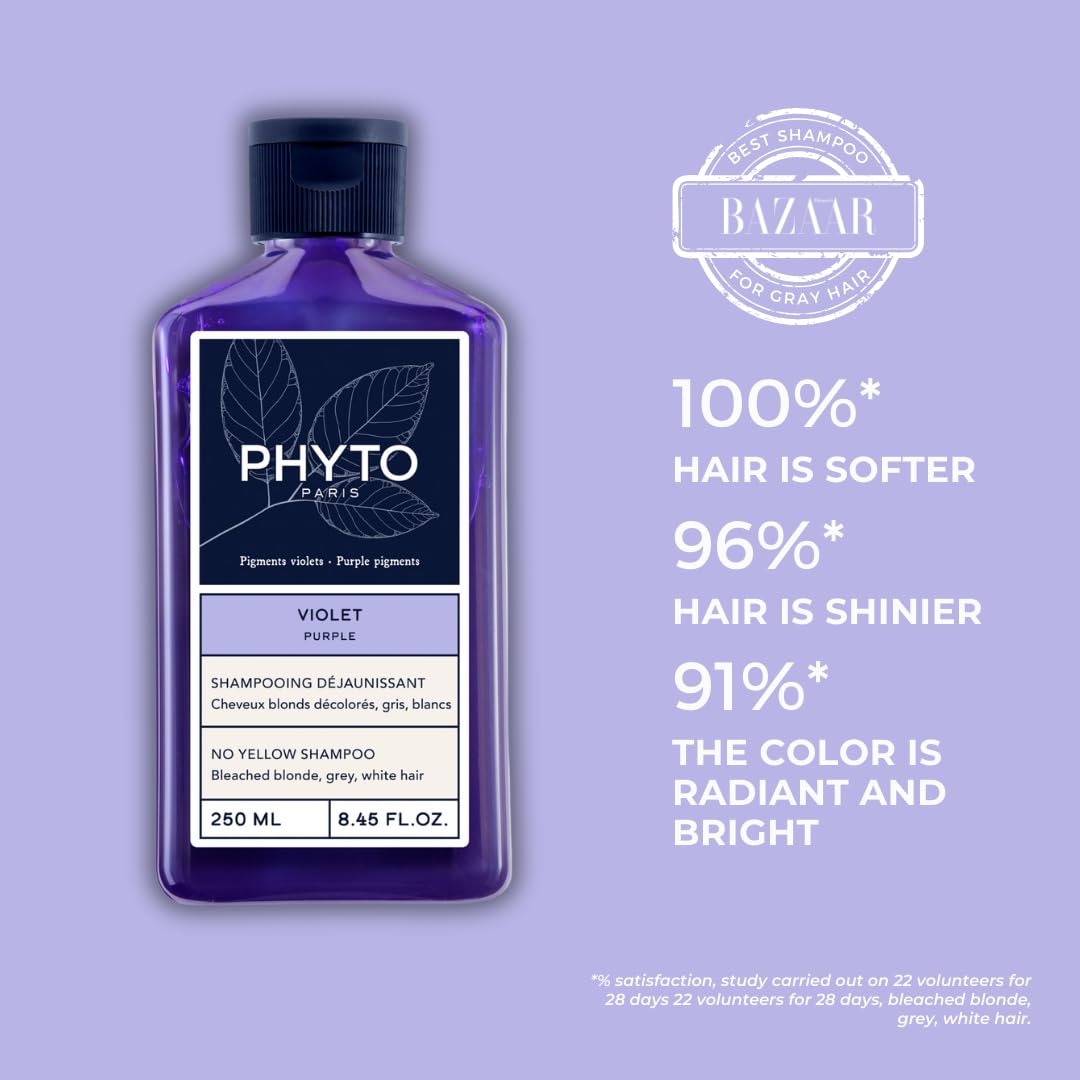 Foto 2 | Champú Phyto Purple Sin Depósito De Color Amarillo, 250 Ml - Venta Internacional.