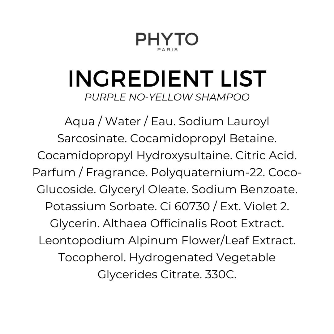 Foto 6 pulgar | Champú Phyto Purple Sin Depósito De Color Amarillo, 250 Ml - Venta Internacional.