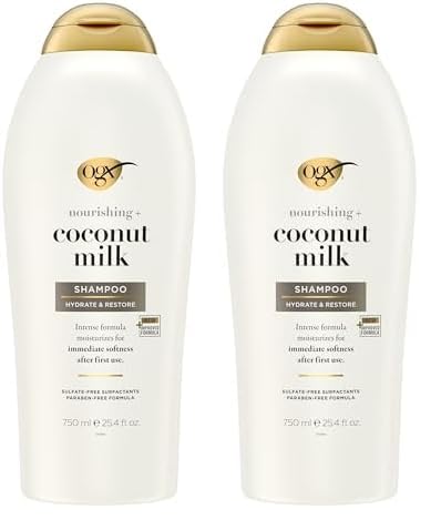 Shampoo Ogx Leche De Coco Nutritiva 750 Ml (paquete De 2) - Venta Internacional.