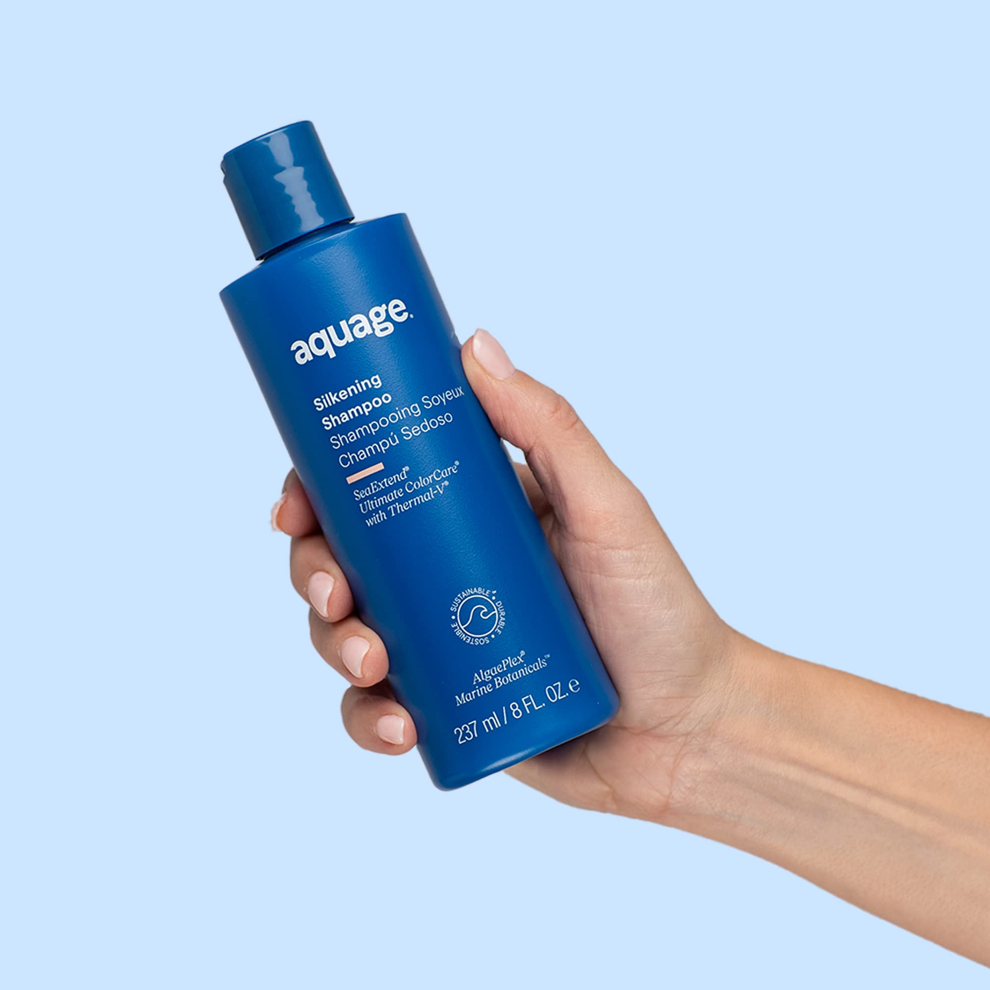 Foto 6 pulgar | Champú Aquage Seaextend Silkening Para Cabello Grueso Y Rizado 240 Ml - Venta Internacional.