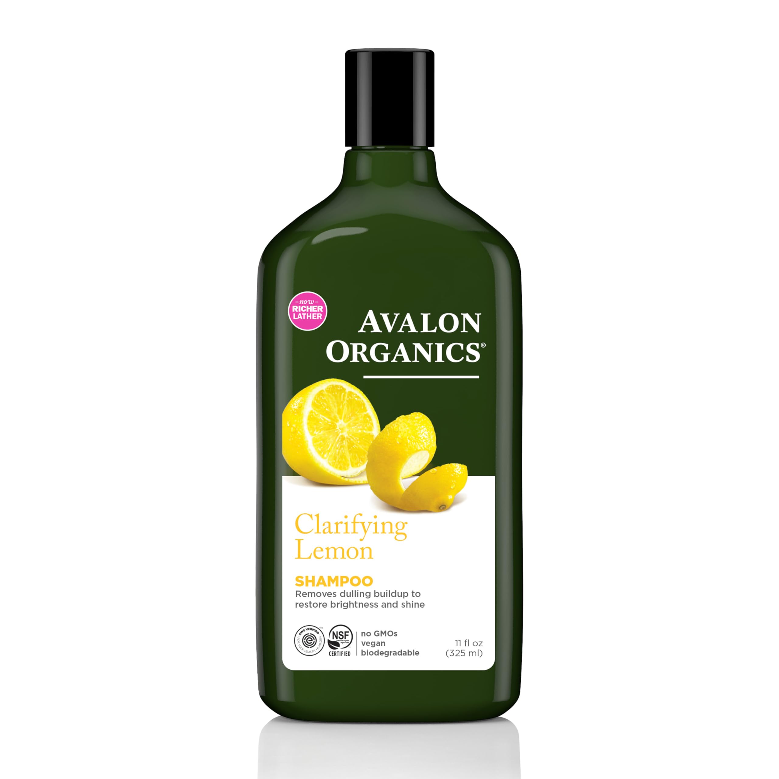 Foto 2 pulgar | Champú Avalon Organics Clarifying Lemon 325 Ml - Venta Internacional.
