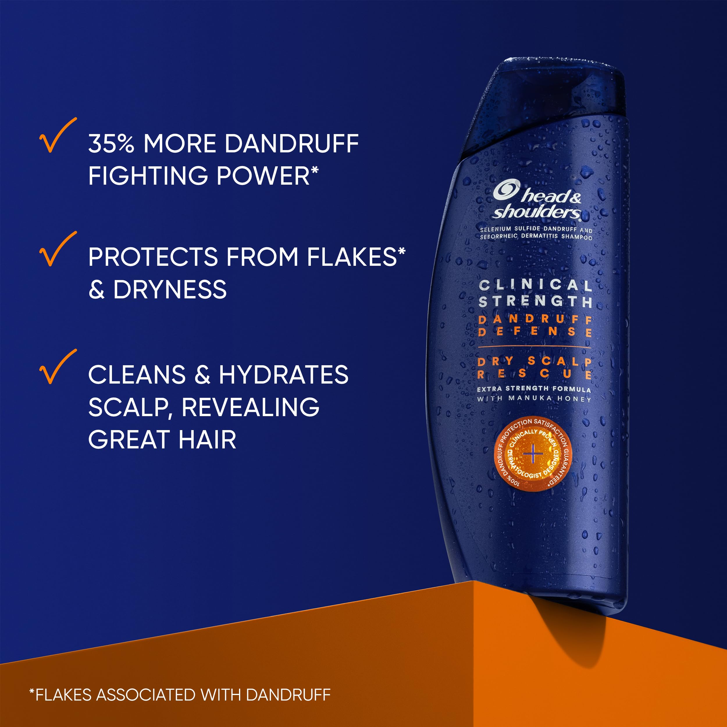 Foto 3 pulgar | Champú Head & Shoulders Clinical Dandruff Defense + Dry Scalp Rescue 400 Ml X2 - Venta Internacional.