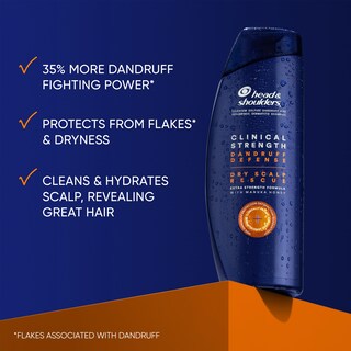 Foto 2 | Champú Head & Shoulders Clinical Dandruff Defense + Dry Scalp Rescue 400 Ml X2 - Venta Internacional.