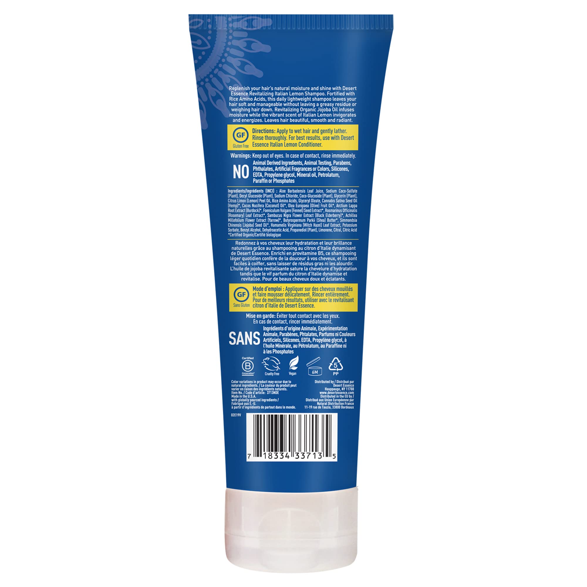 Foto 4 pulgar | Champú Desert Essence Italian Lemon 240 Ml Revitalizante - Venta Internacional.