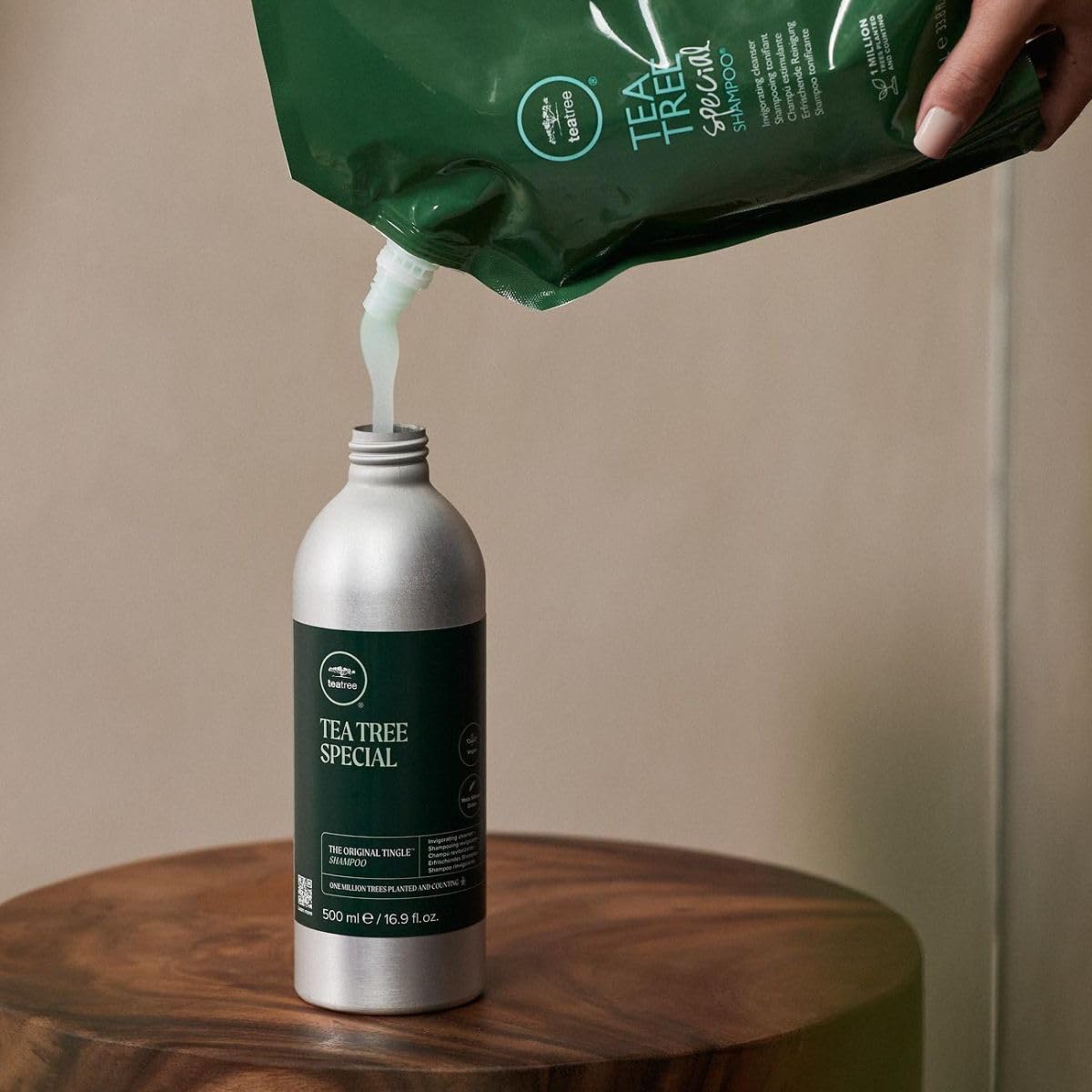 Foto 5 | Champú Tea Tree, Botella De Aluminio Especial De 500 Ml Para Todo El Cabello - Venta Internacional.
