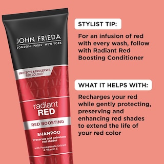 Foto 2 | Champú John Frieda Radiant Red Boosting 245 Ml - Venta Internacional.