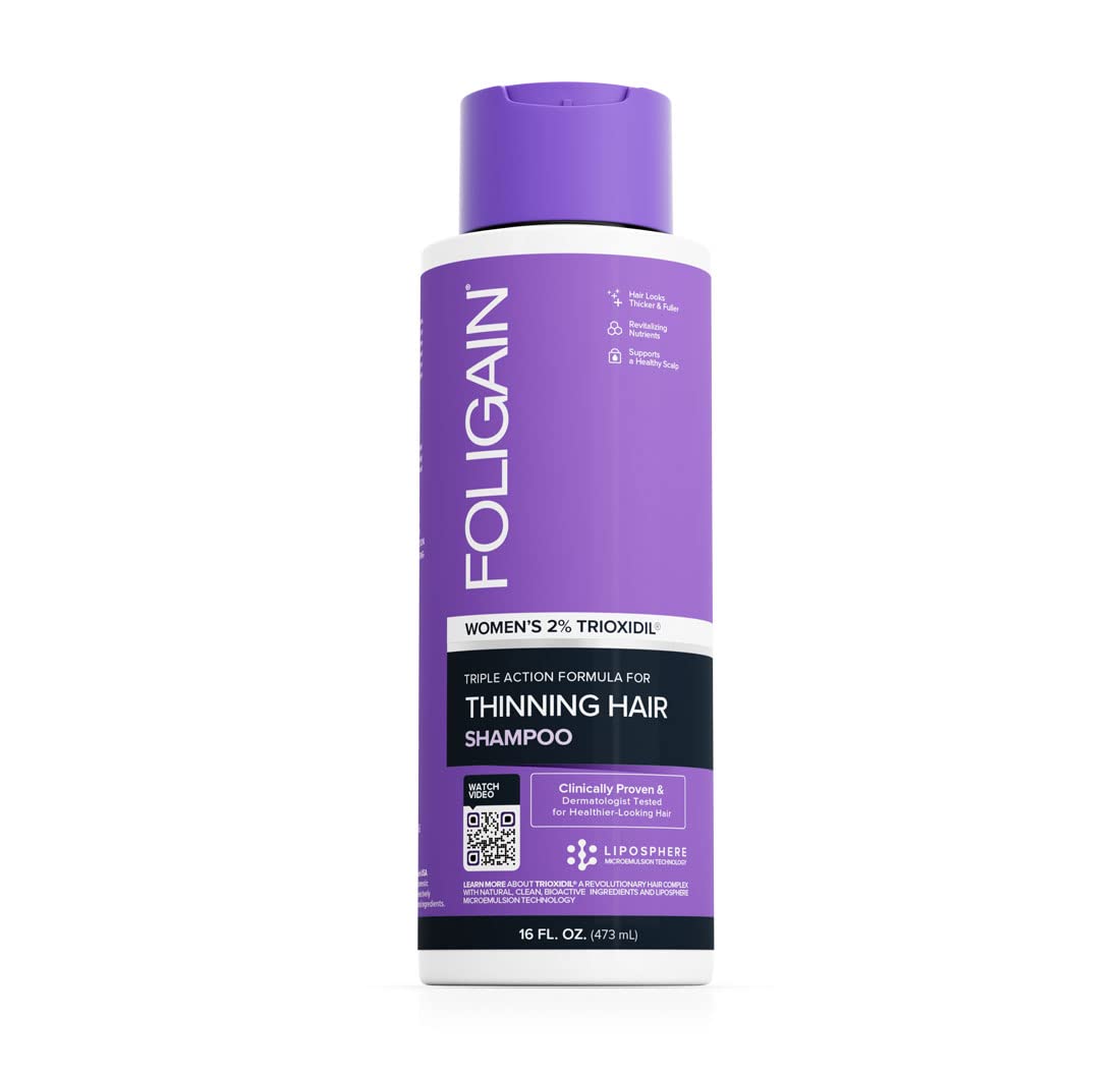 Foto 2 pulgar | Champú Foligain Triple Action Para Mujeres Con Cabello Fino, 480 Ml - Venta Internacional.
