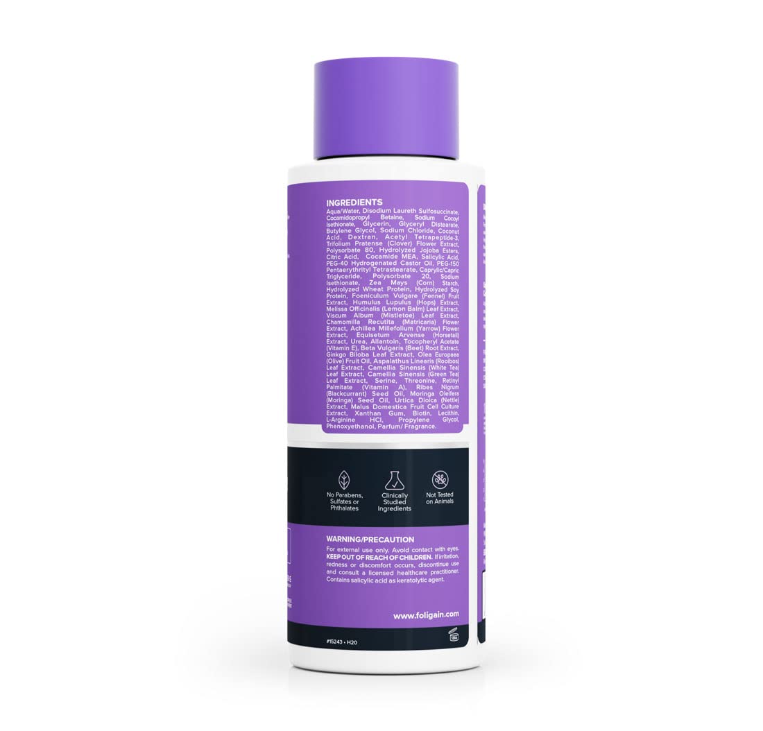 Foto 4 pulgar | Champú Foligain Triple Action Para Mujeres Con Cabello Fino, 480 Ml - Venta Internacional.