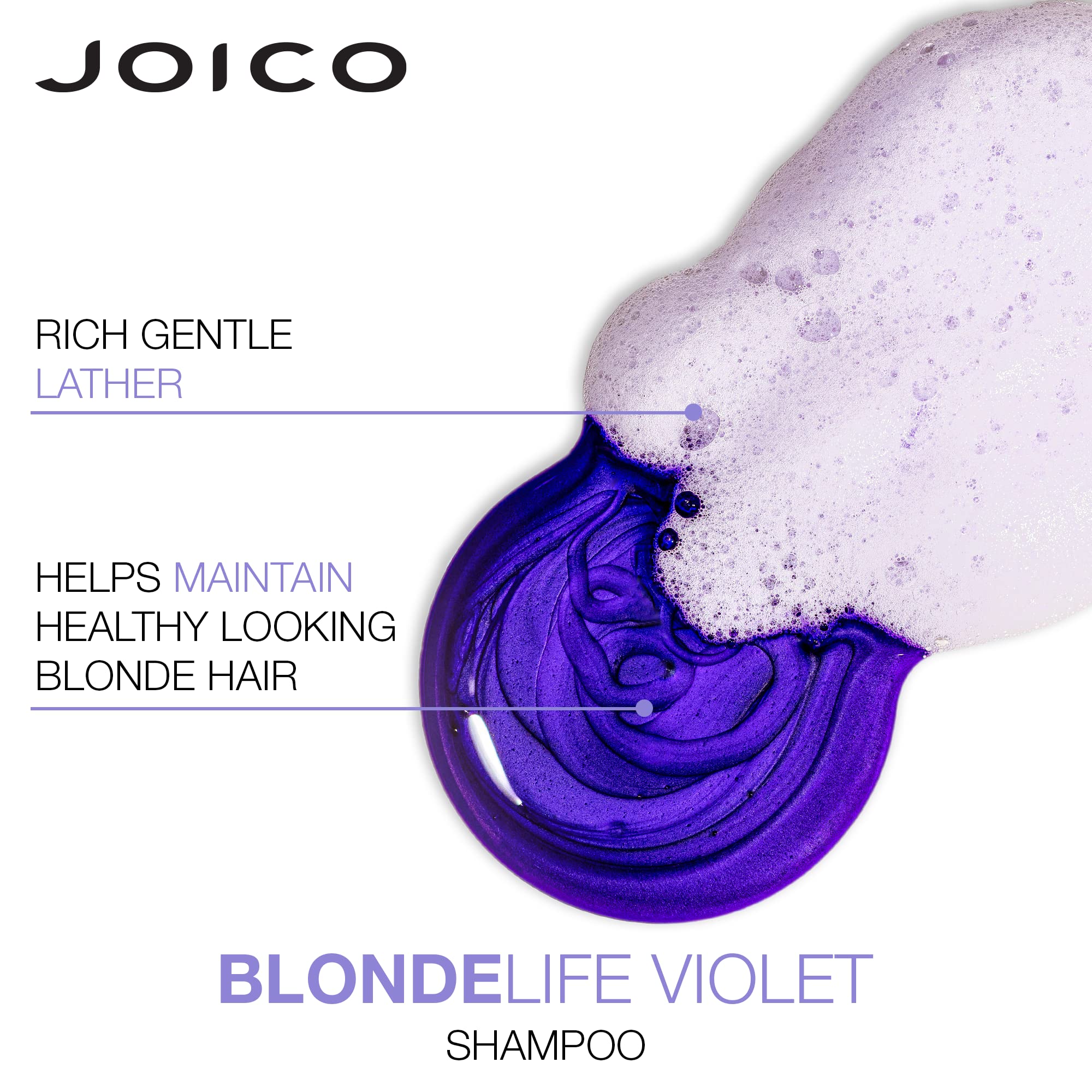 Foto 5 pulgar | Champú Joico Blonde Life Violet 1l Para Cabello Rubio Fresco - Venta Internacional.