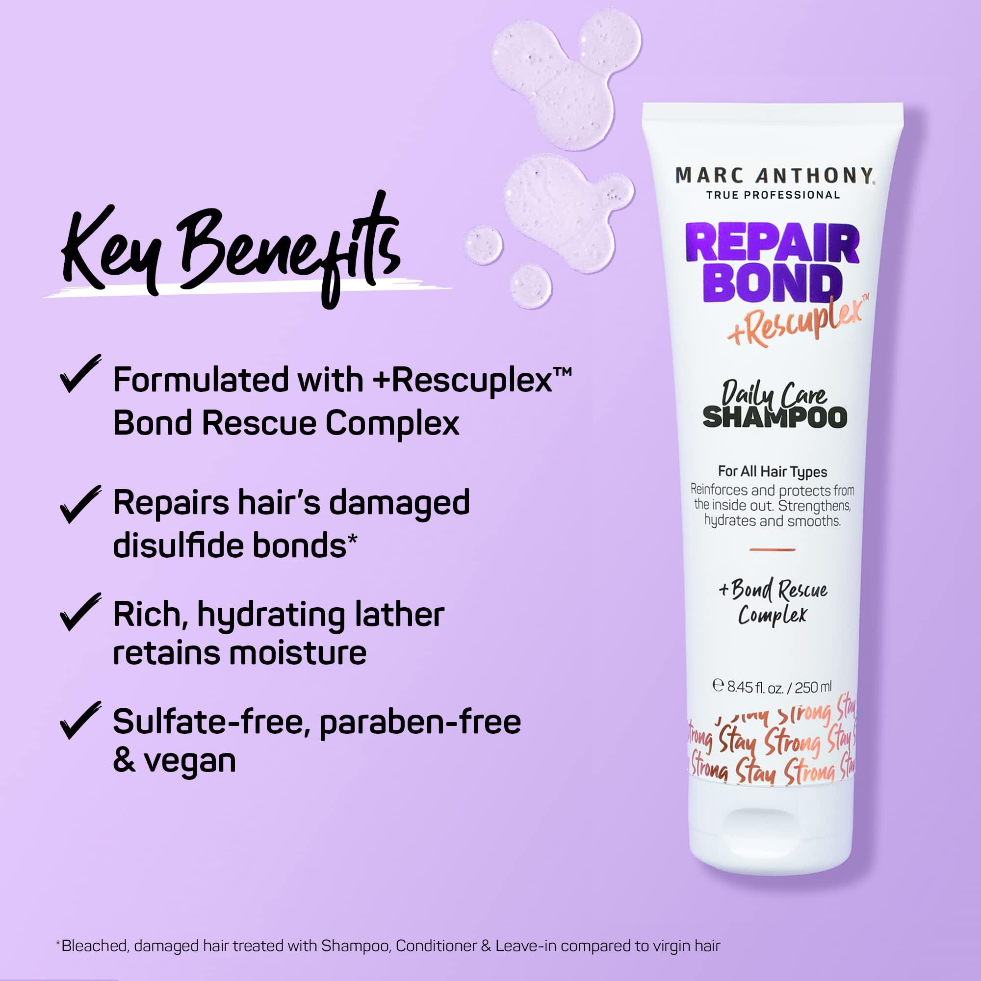 Foto 7 pulgar | Champú Marc Anthony Repair Bond +rescuplex 250 Ml - Venta Internacional.