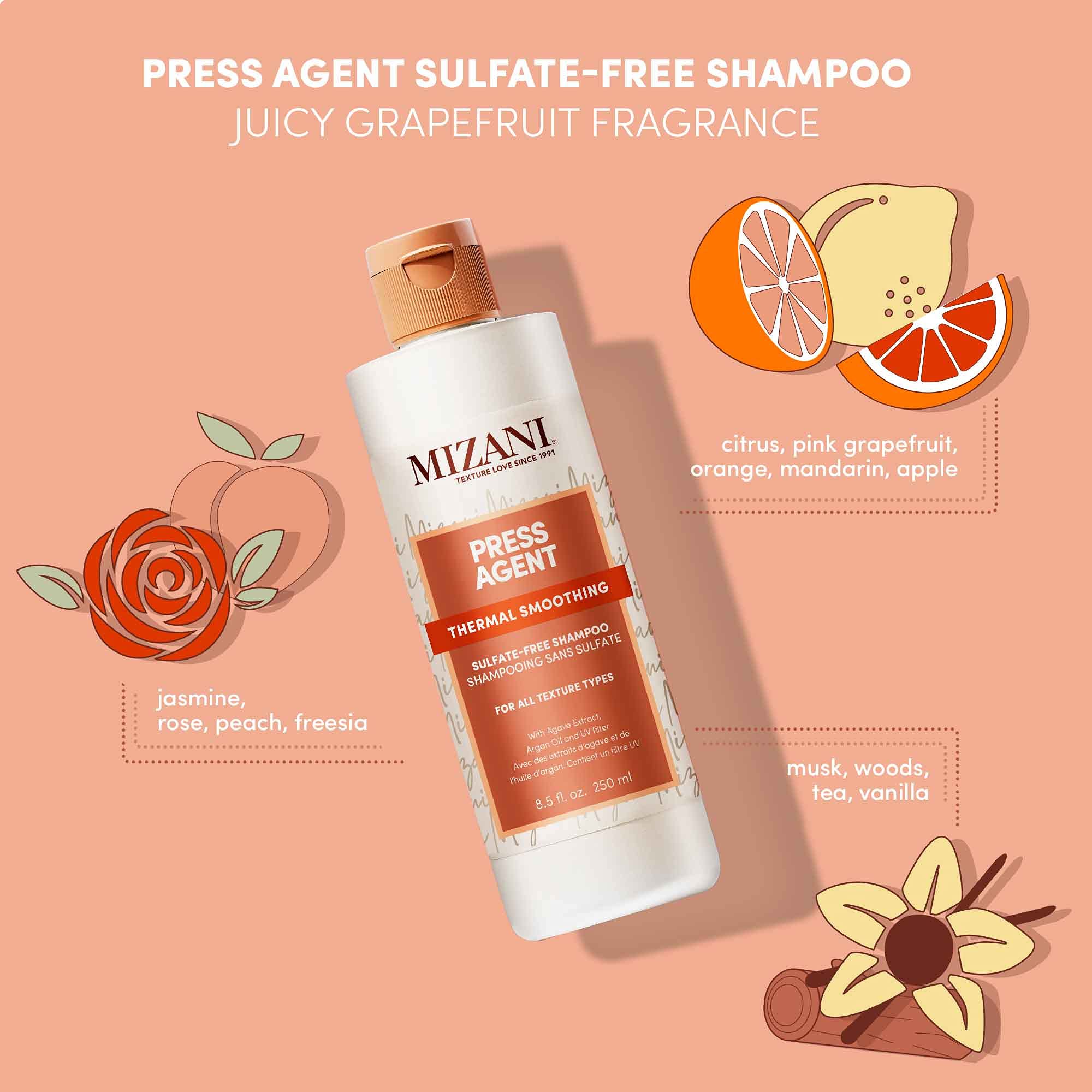 Foto 5 pulgar | Champú Mizani Press Agent, Suavizante Térmico, 250 Ml, Sin Sulfatos - Venta Internacional.