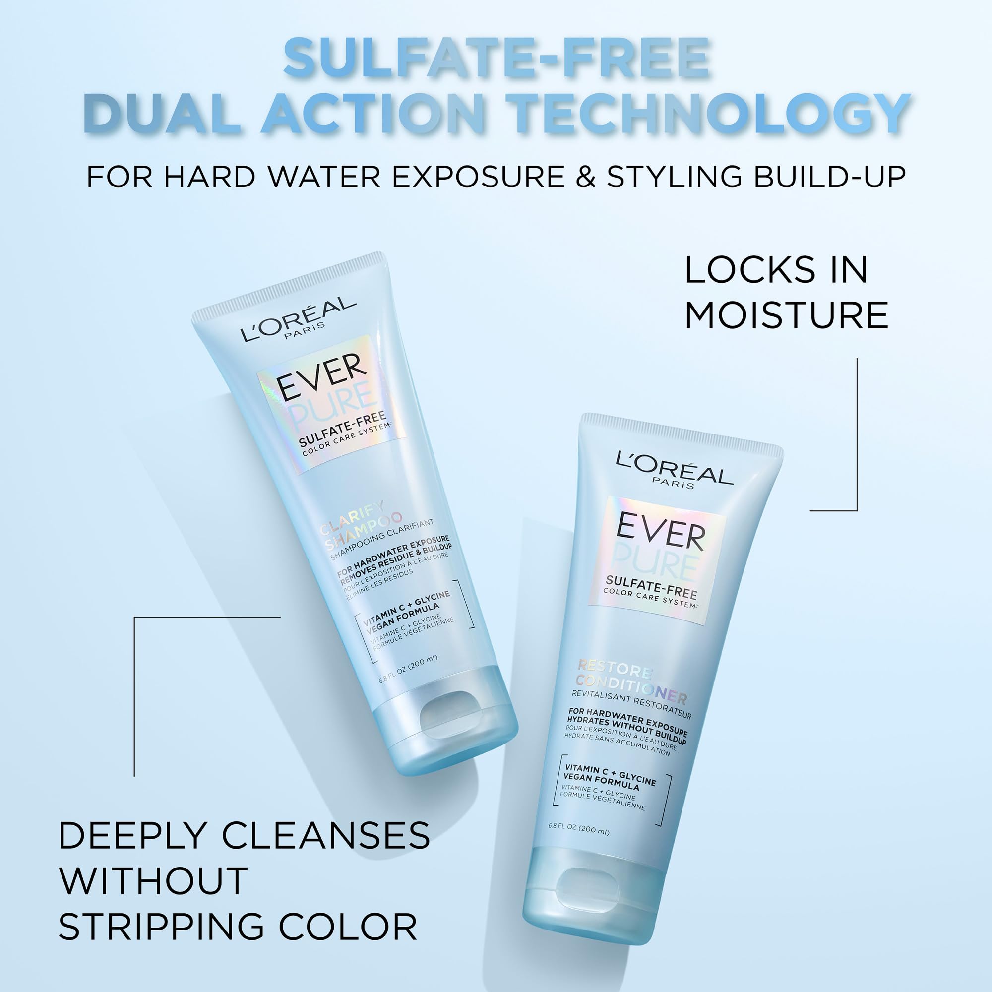 Foto 2 | Champú L'oreal Paris Everpure Clarify Sin Sulfatos, 200 Ml - Venta Internacional.