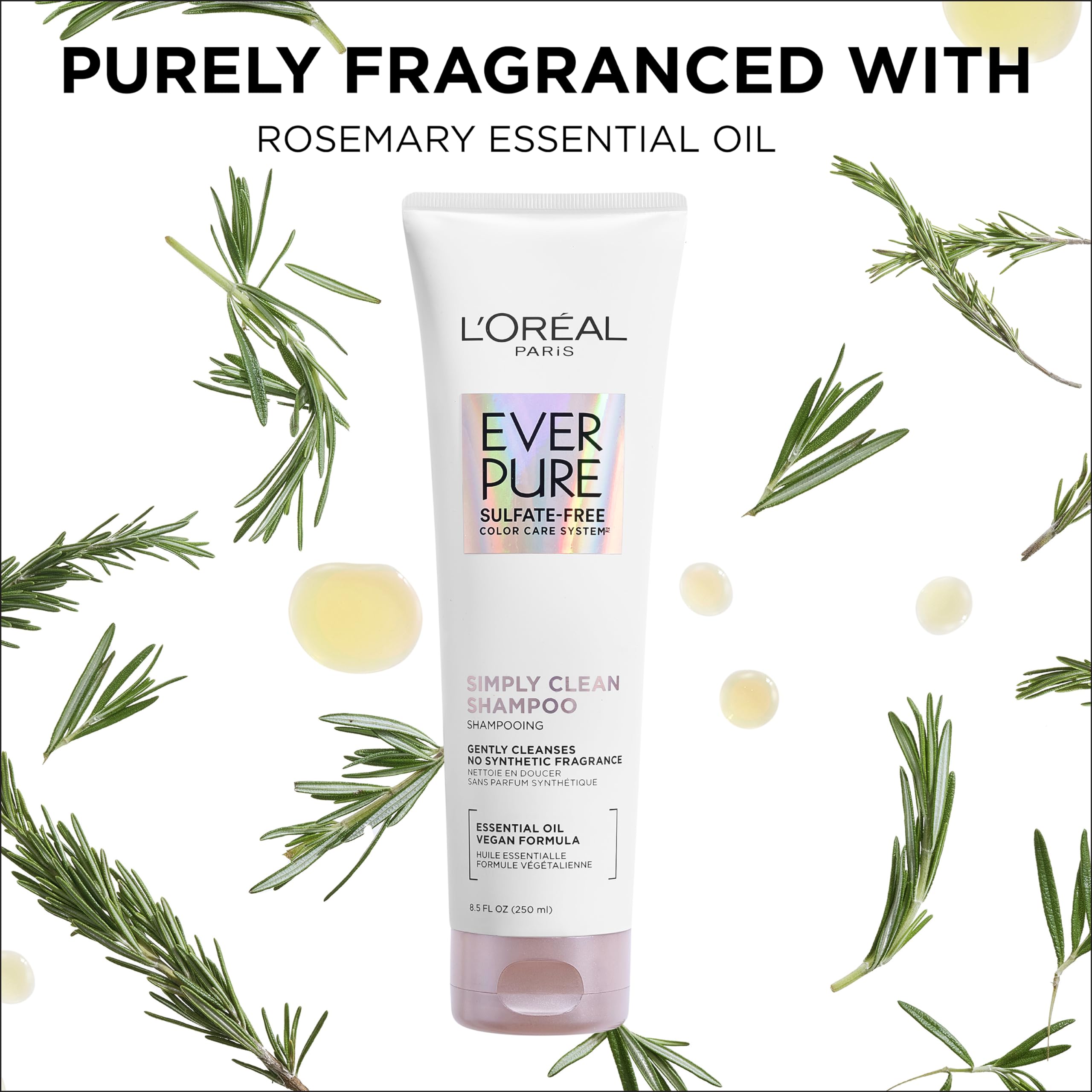 Foto 7 pulgar | Champú L'oreal Paris Everpure Simply Clean, 250 Ml, Sin Sulfatos - Venta Internacional.