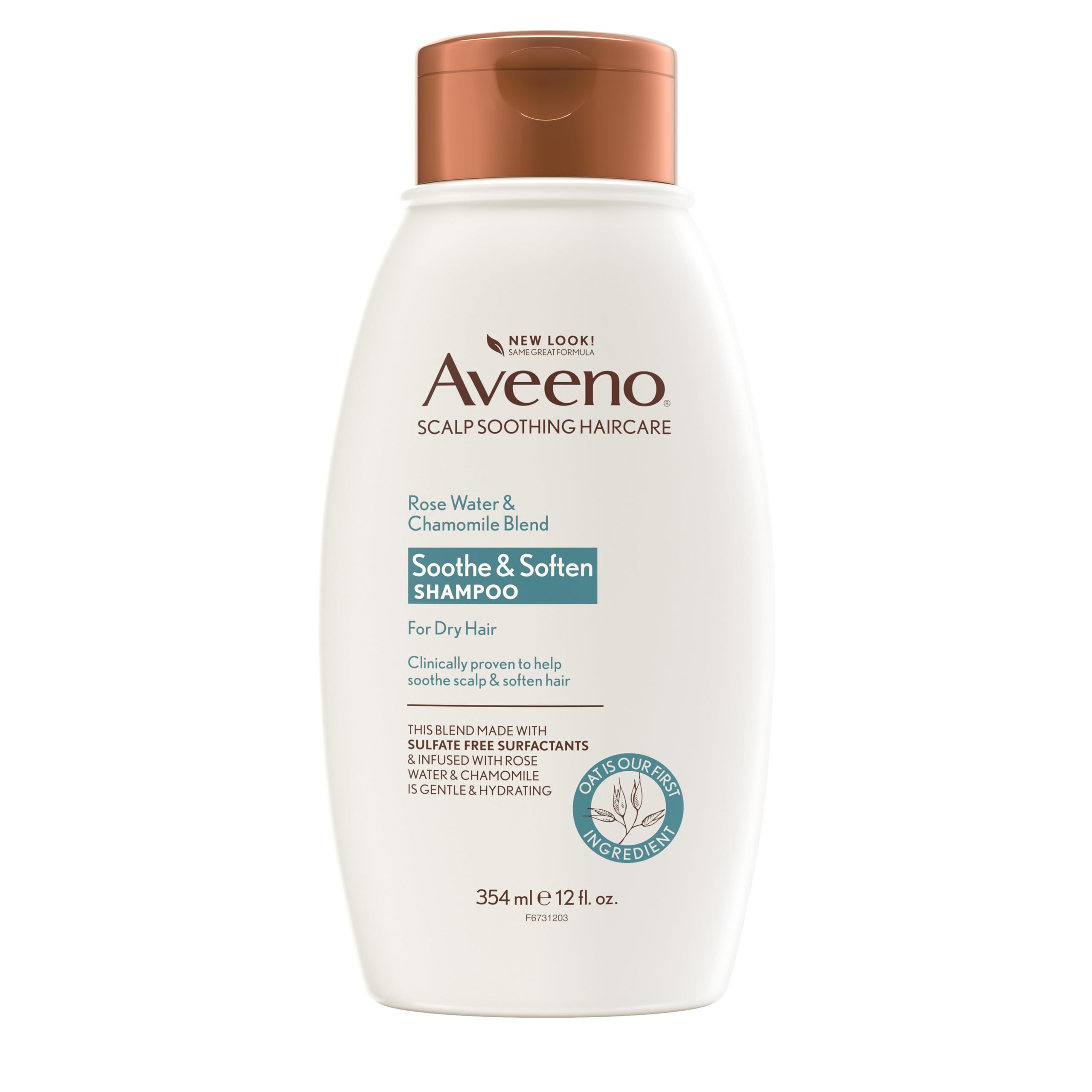 Foto 2 pulgar | Champú Hidratante Aveeno Con Agua De Rosas Y Manzanilla, 355 Ml - Venta Internacional.