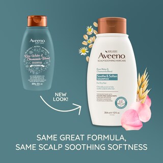 Foto 2 | Champú Hidratante Aveeno Con Agua De Rosas Y Manzanilla, 355 Ml - Venta Internacional.