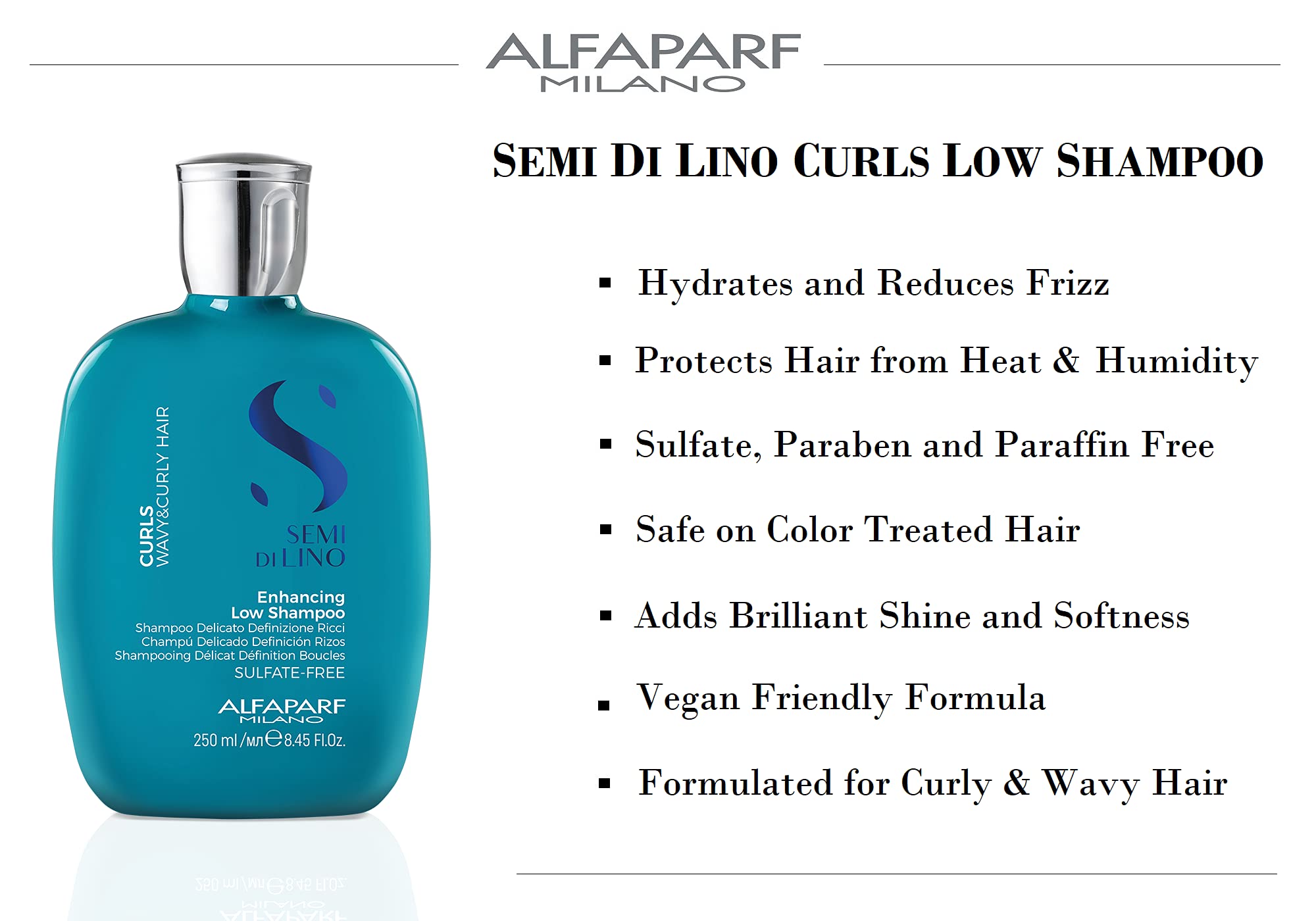 Foto 2 | Champú Alfaparf Milano Semi Di Lino Curl Enhancing 250 Ml - Venta Internacional.