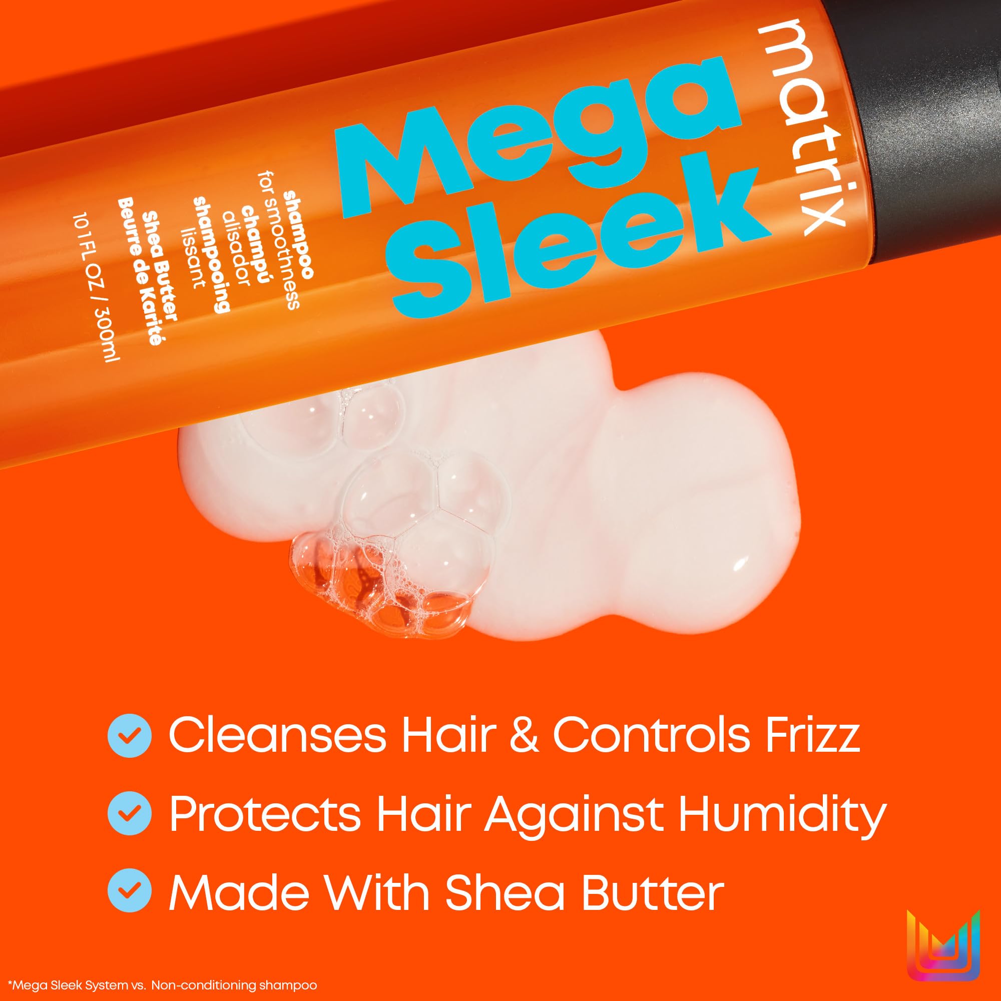Foto 4 pulgar | Champú Matrix Mega Sleek Controls Frizz Con Manteca De Karité, 1 Litro - Venta Internacional.