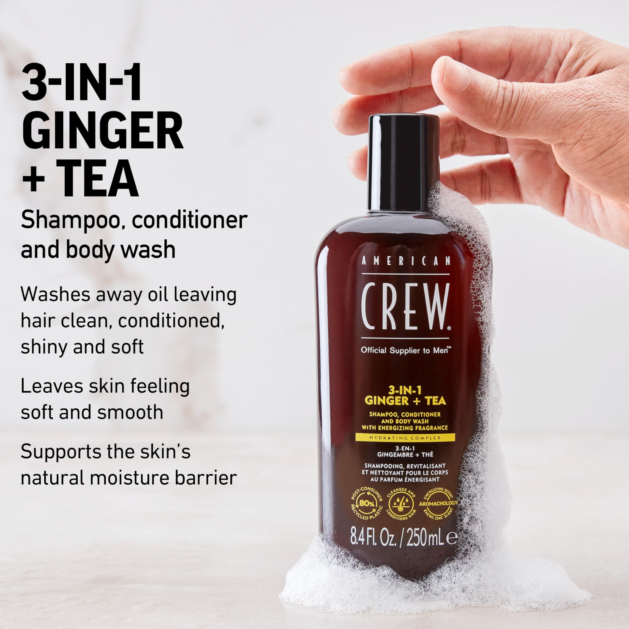 Foto 3 | Champú, Acondicionador Y Gel De Baño 3 En 1 American Crew - Venta Internacional.