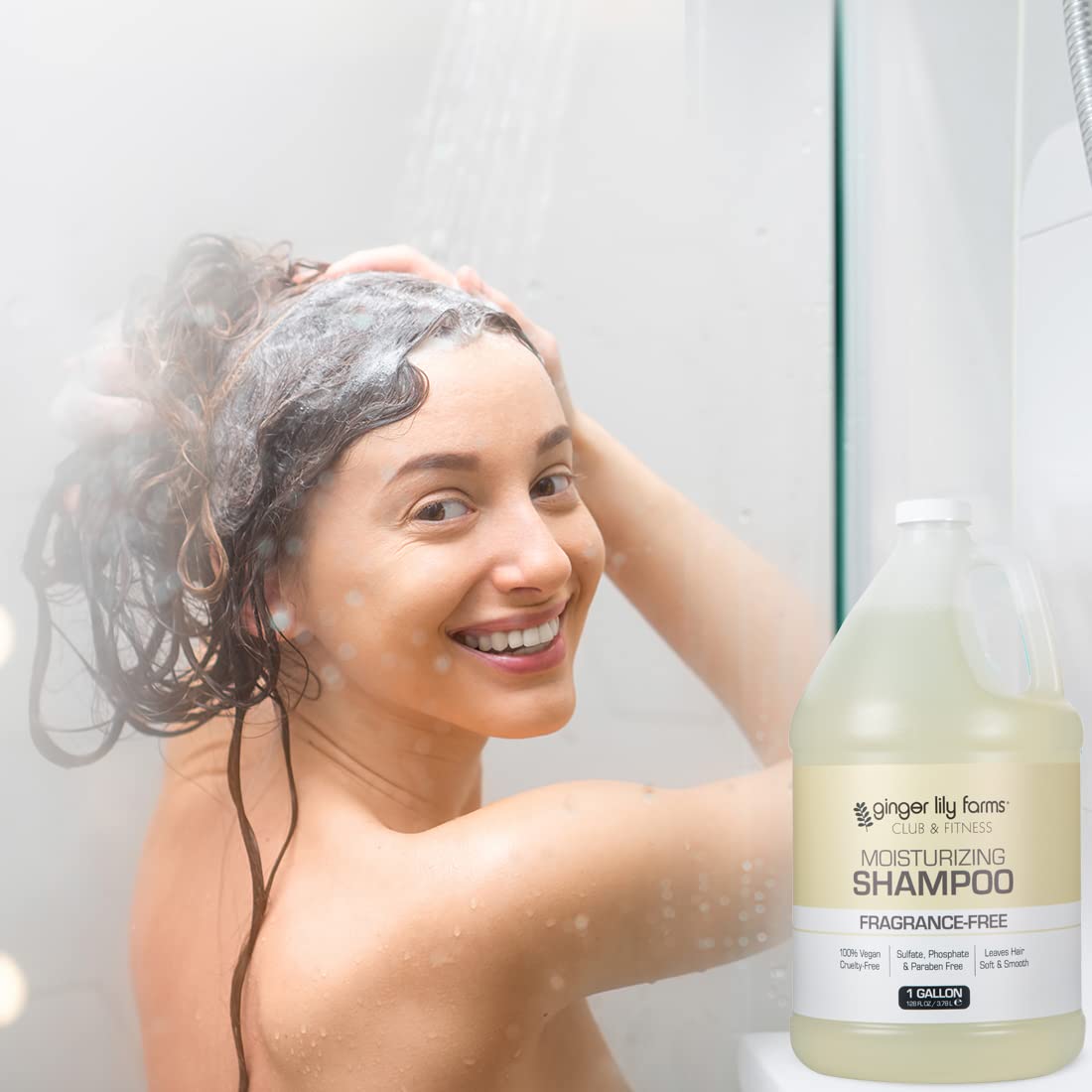 Foto 8 pulgar | Champú Hidratante Ginger Lily Farms Club & Fitness 3,8 L - Venta Internacional.