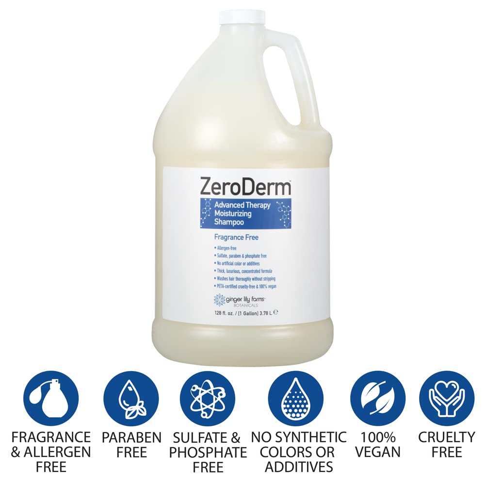 Foto 4 pulgar | Champú Ginger Lily Farms Zeroderm Advanced Therapy 3,8 L - Venta Internacional.