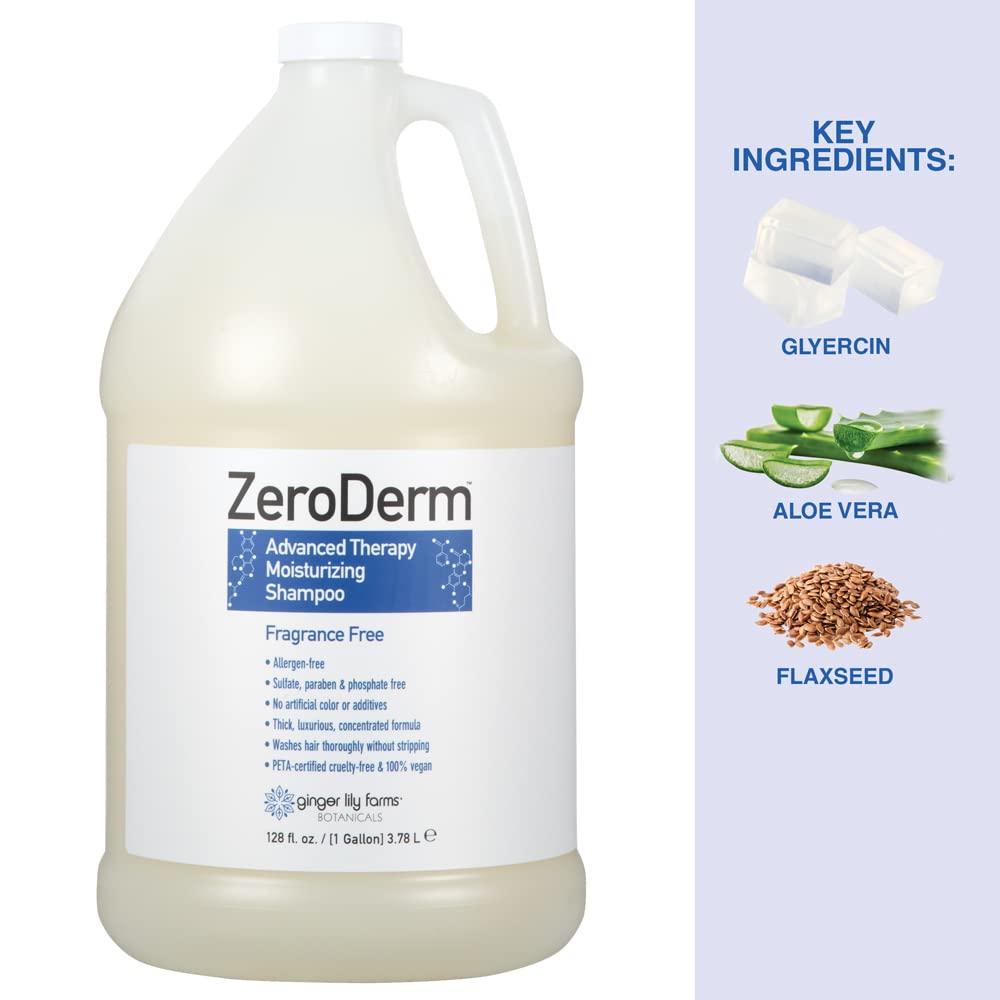 Foto 4 | Champú Ginger Lily Farms Zeroderm Advanced Therapy 3,8 L - Venta Internacional.