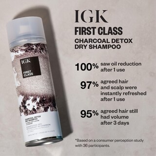 Foto 3 | Champú Seco Igk First Class Charcoal Detox 185 Ml Vegan - Venta Internacional.