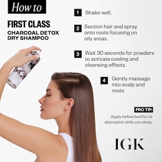 Foto 4 | Champú Seco Igk First Class Charcoal Detox 185 Ml Vegan - Venta Internacional.