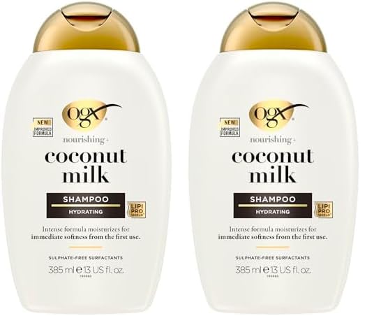 Foto 2 pulgar | Shampoo Ogx Leche De Coco Nutritiva 384 Ml (paquete De 2) - Venta Internacional.