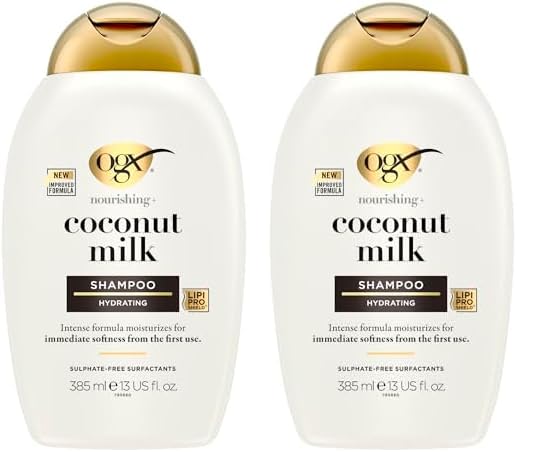 Shampoo Ogx Leche De Coco Nutritiva 384 Ml (paquete De 2) - Venta Internacional.