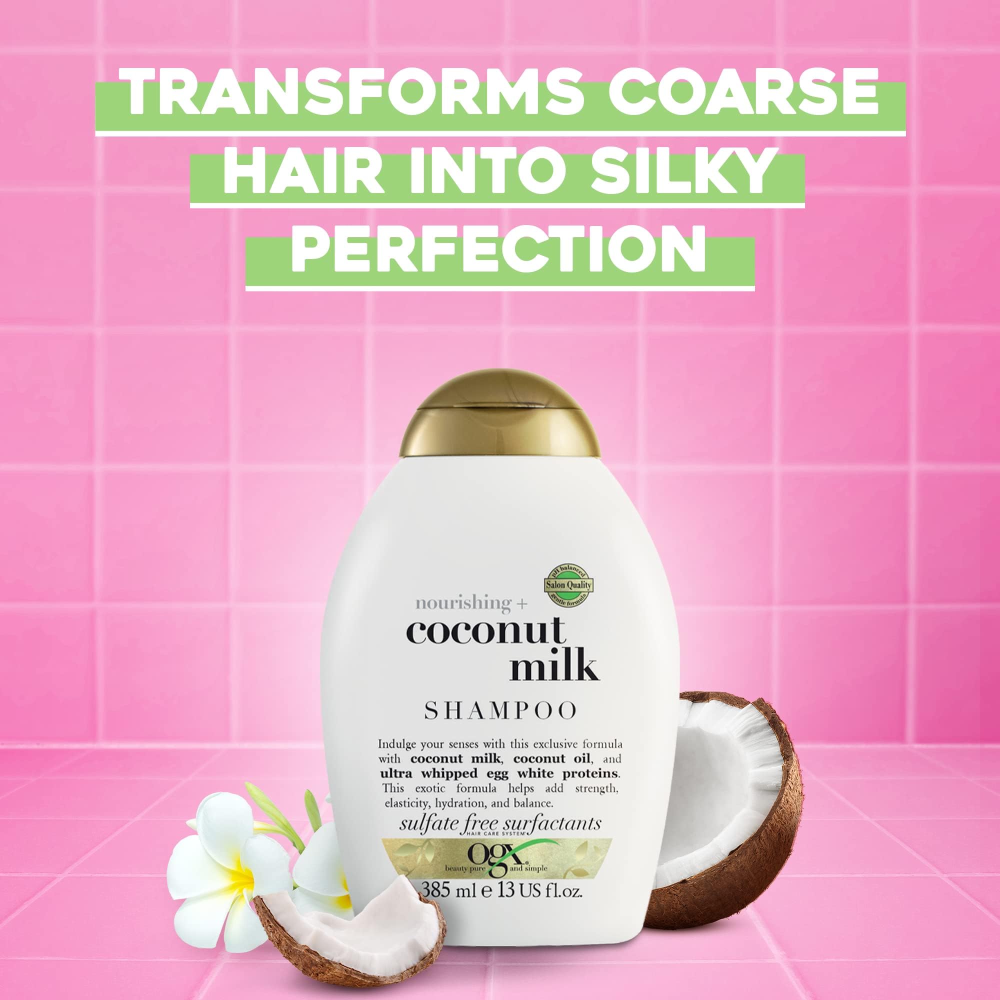 Foto 2 | Shampoo Ogx Leche De Coco Nutritiva 384 Ml (paquete De 2) - Venta Internacional.