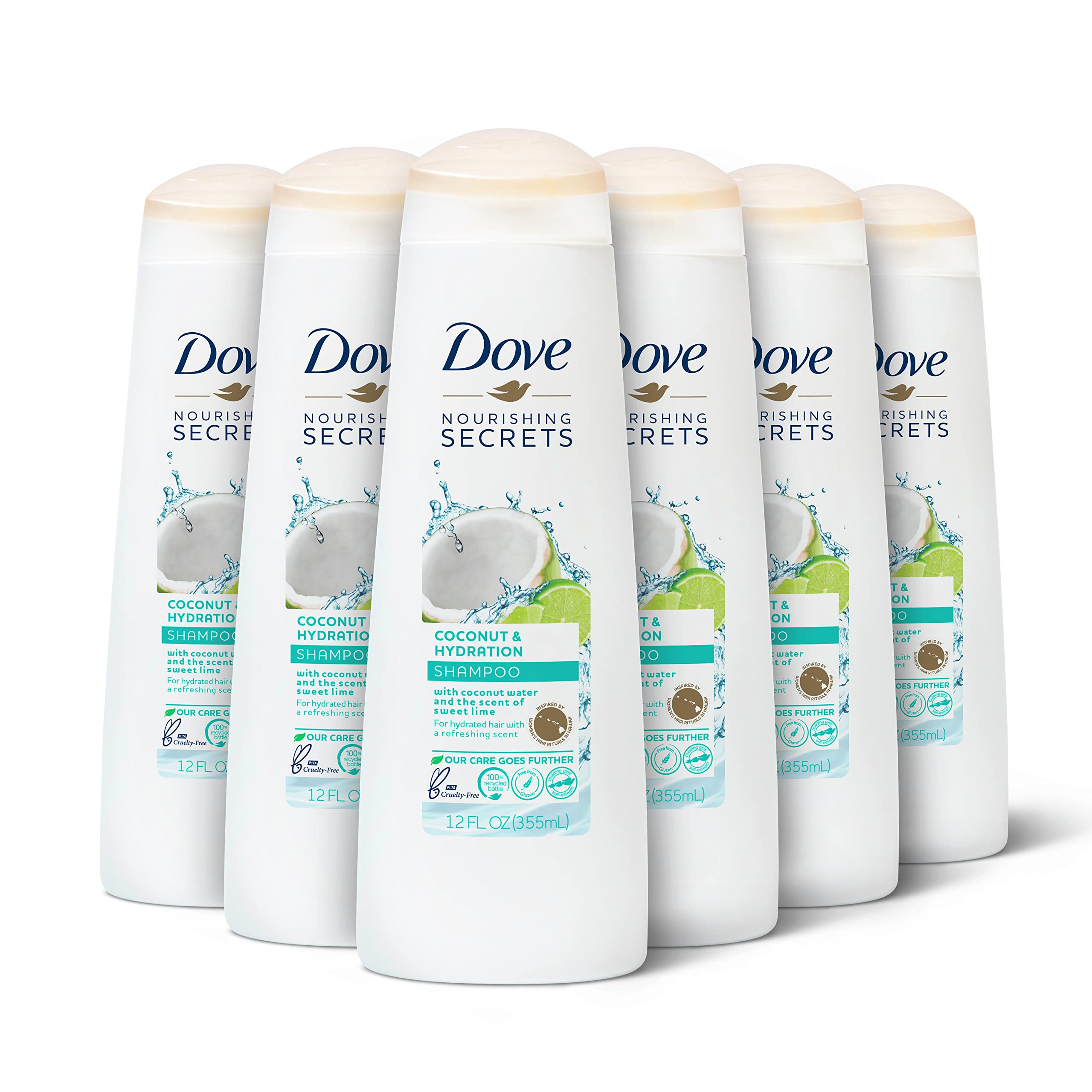 Champú Dove Nourishing Secrets Hydrating Coco 350 Ml X6 - Venta Internacional.