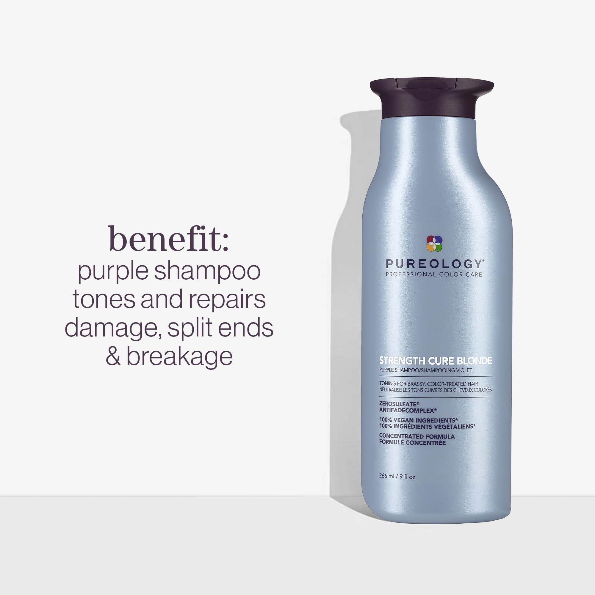 Foto 4 pulgar | Champú Pureology Strength Cure Blonde Purple 266 Ml - Venta Internacional.