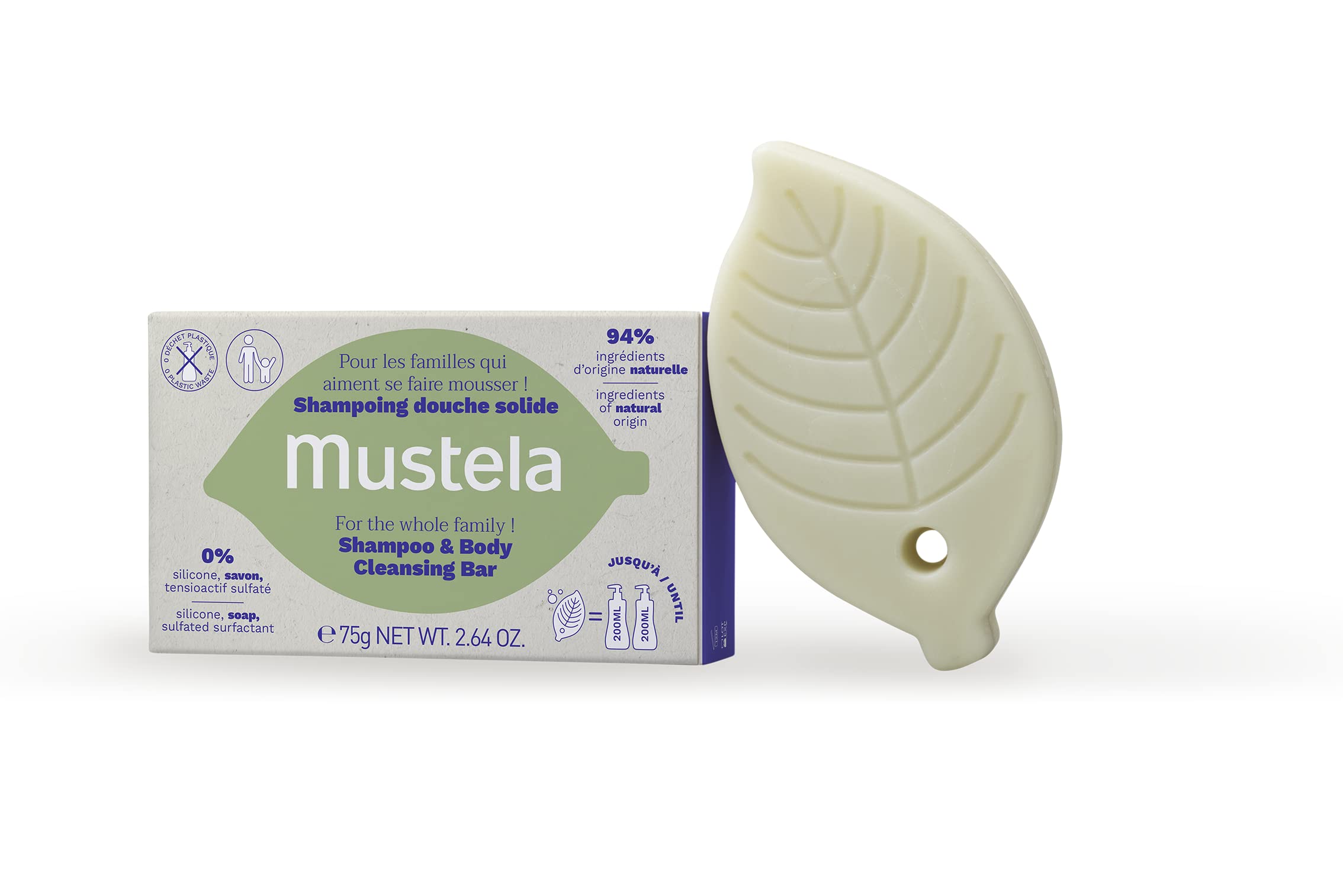 Foto 2 pulgar | Champú Y Barra Limpiadora Corporal Mustela Para Bebés, Niños Y Adultos - Venta Internacional.
