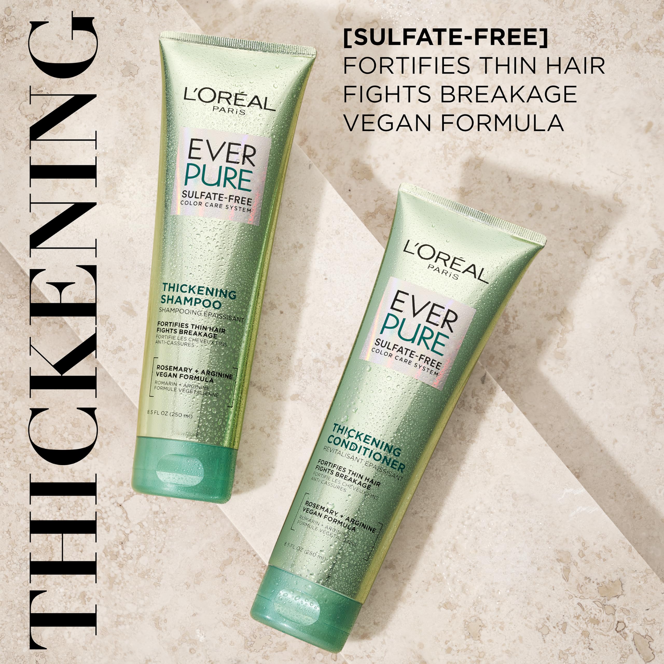 Foto 3 pulgar | Champú L'oreal Paris Everpure, Espesante, 250 Ml, Sin Sulfatos - Venta Internacional.