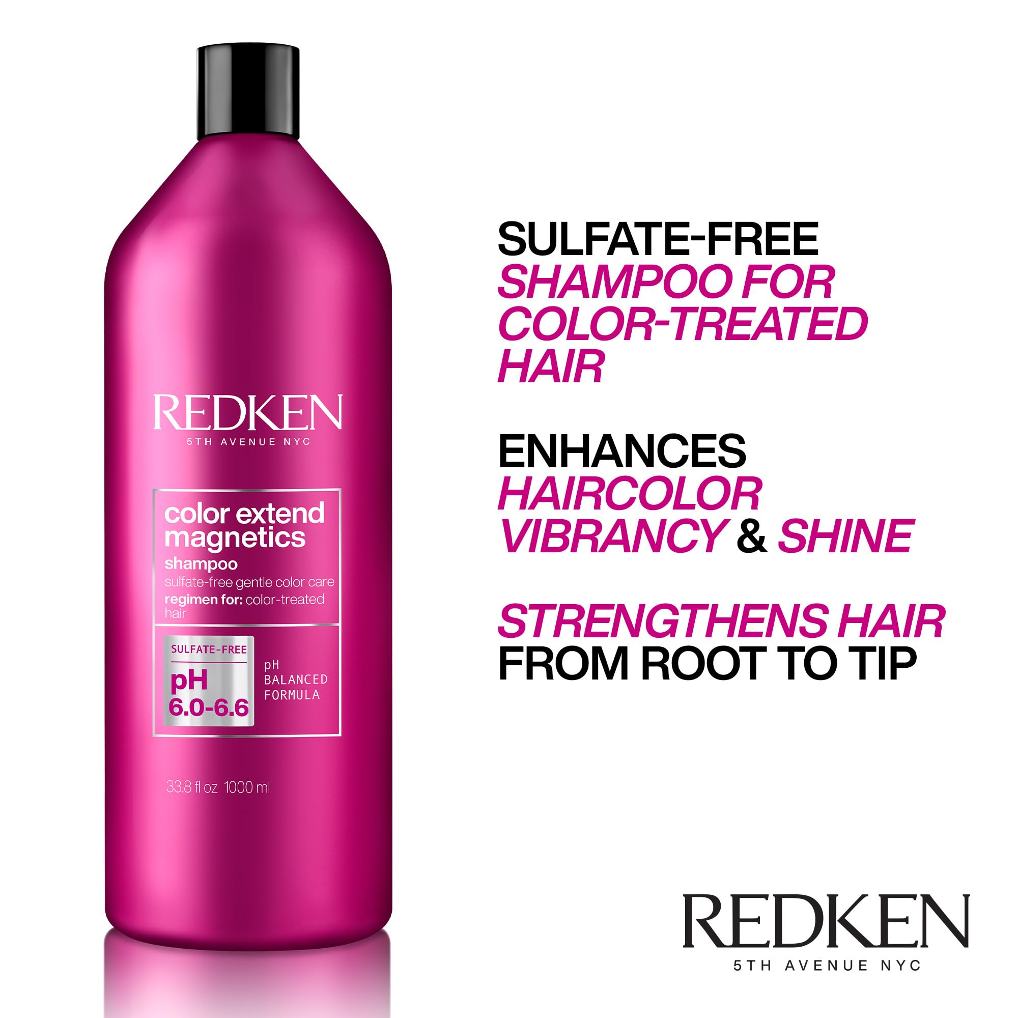 Foto 4 pulgar | Champú Redken Color Extend Magnetics, 1 Litro, Para Cabello Teñido - Venta Internacional.