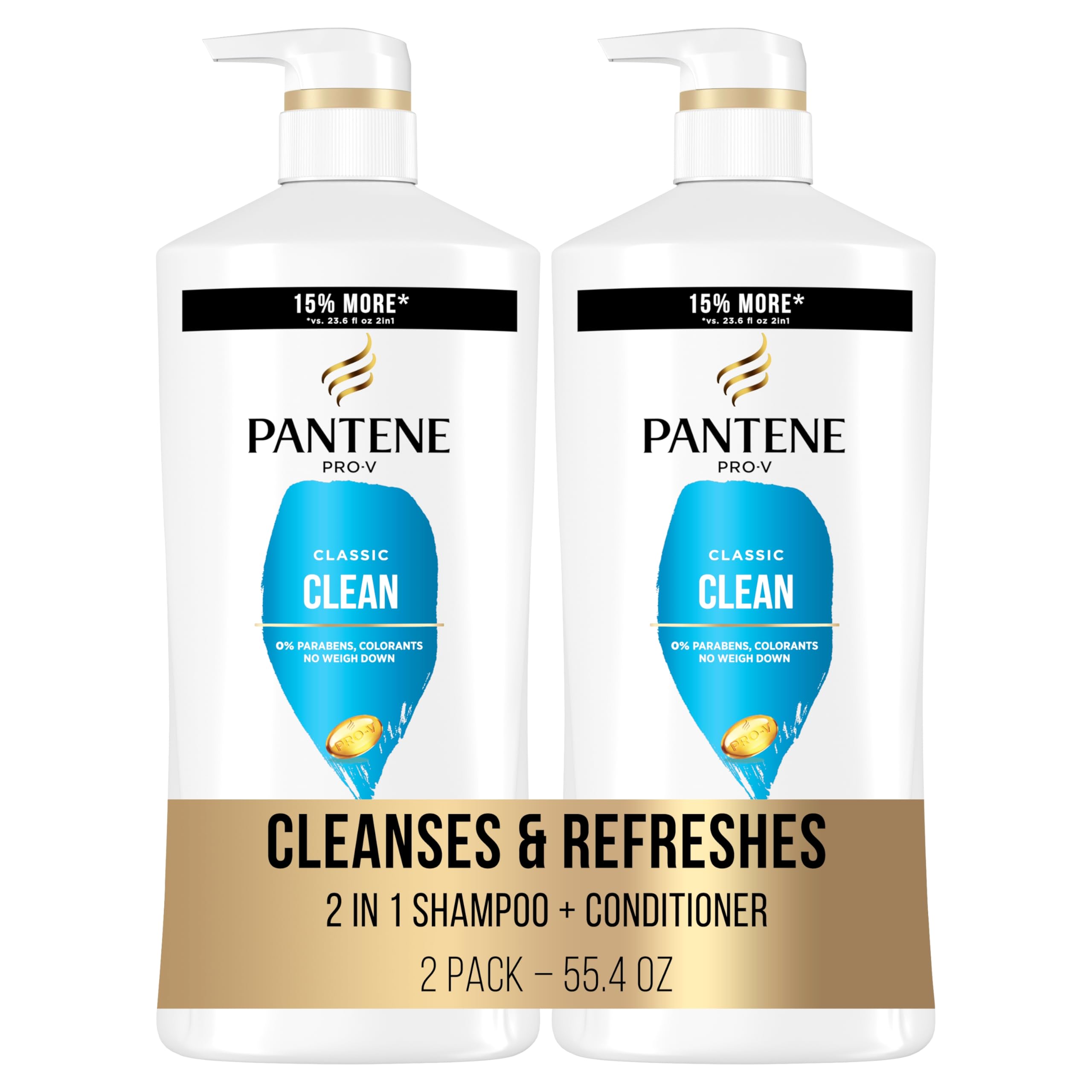 Foto 2 pulgar | Set De Champú Y Acondicionador Pantene Classic Clean 2 En 1 - Venta Internacional.