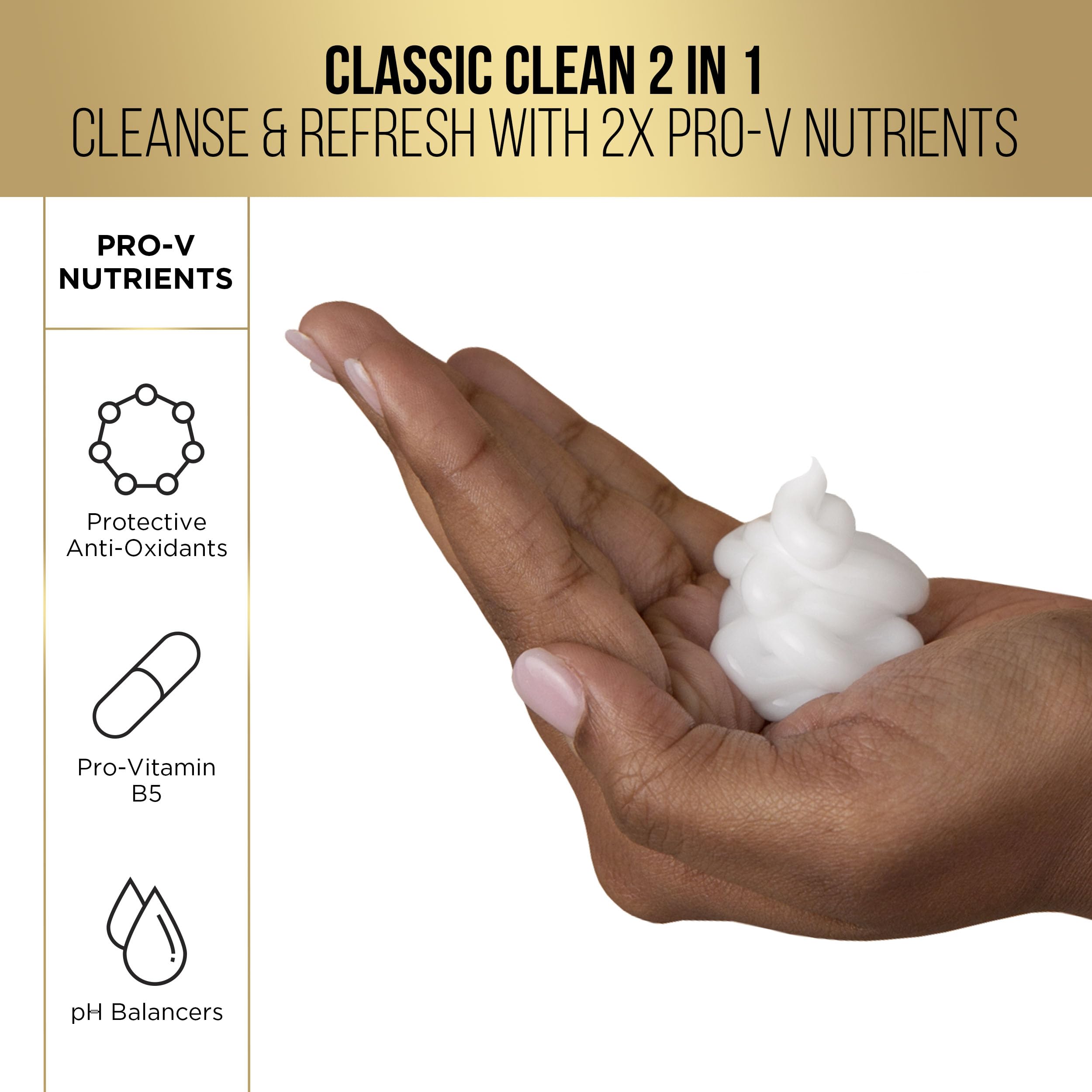 Foto 6 pulgar | Set De Champú Y Acondicionador Pantene Classic Clean 2 En 1 - Venta Internacional.