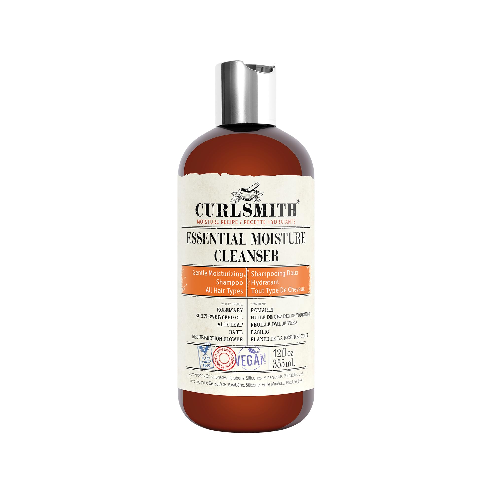 Champú Limpiador Hidratante Esencial Curlsmith, 355 Ml, Vegano - Venta Internacional.
