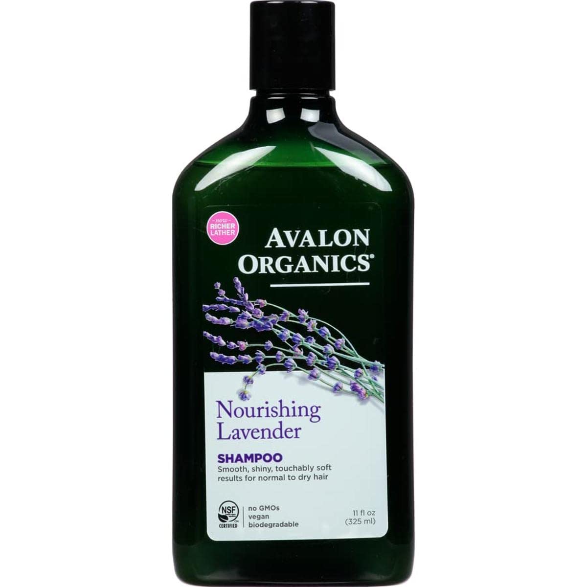 Champú Avalon Organics Revitalizante De Lavanda, 325 Ml, De Secado Normal - Venta Internacional.