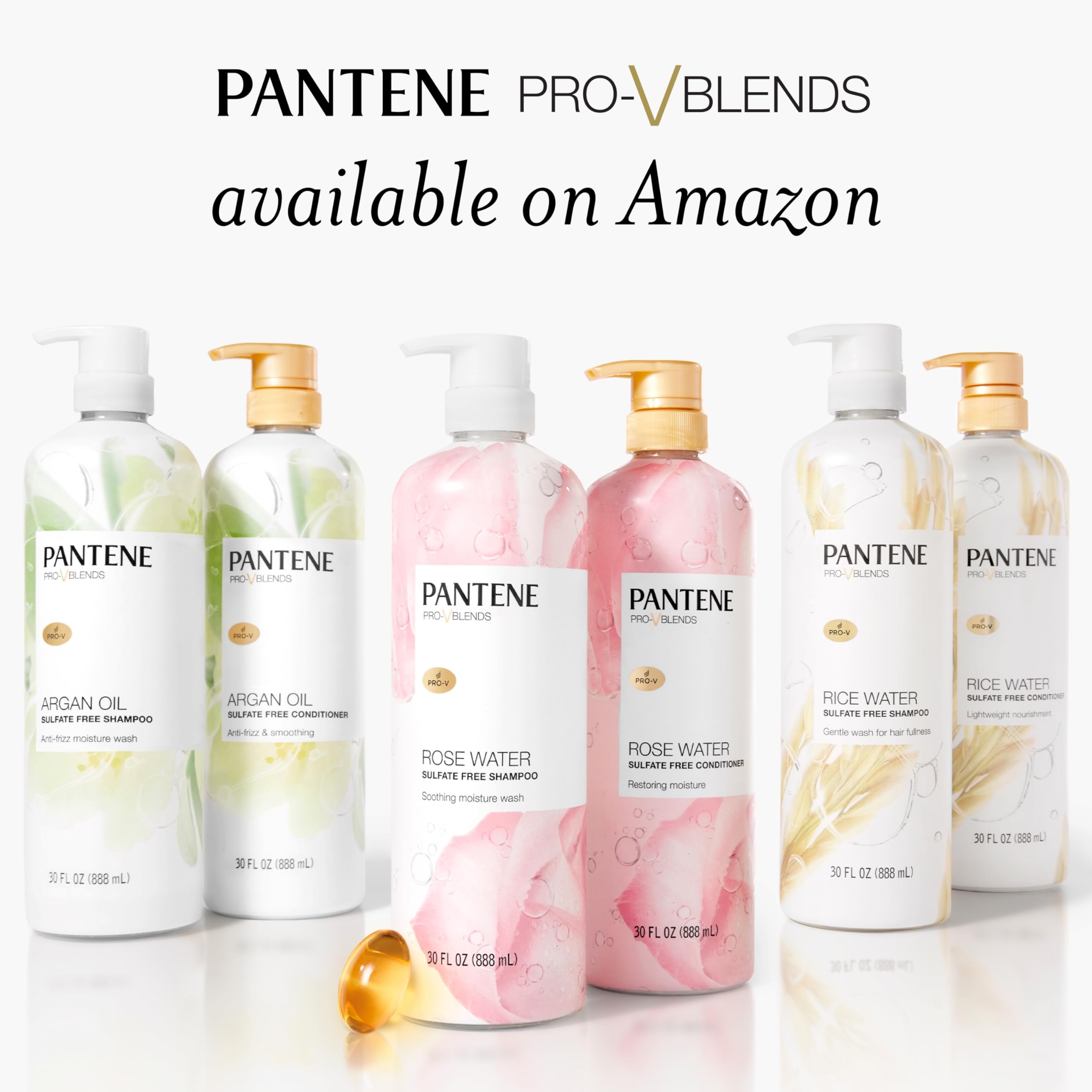 Foto 8 pulgar | Champú Pantene Sin Sulfato De Agua De Rosas 880 Ml Con Vitamina B5 - Venta Internacional.