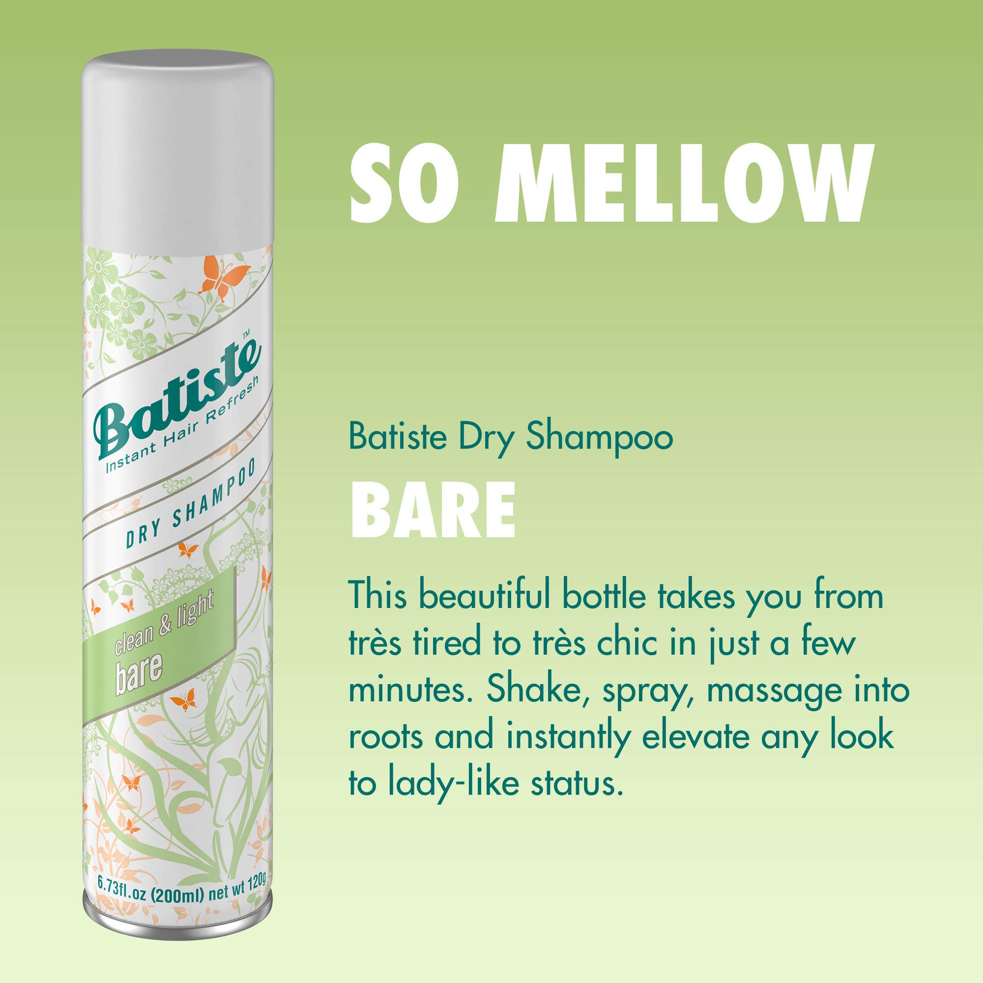 Foto 4 pulgar | Champú Seco Batiste Bare Fragrance 200 Ml 120 G (paquete De 3) - Venta Internacional.
