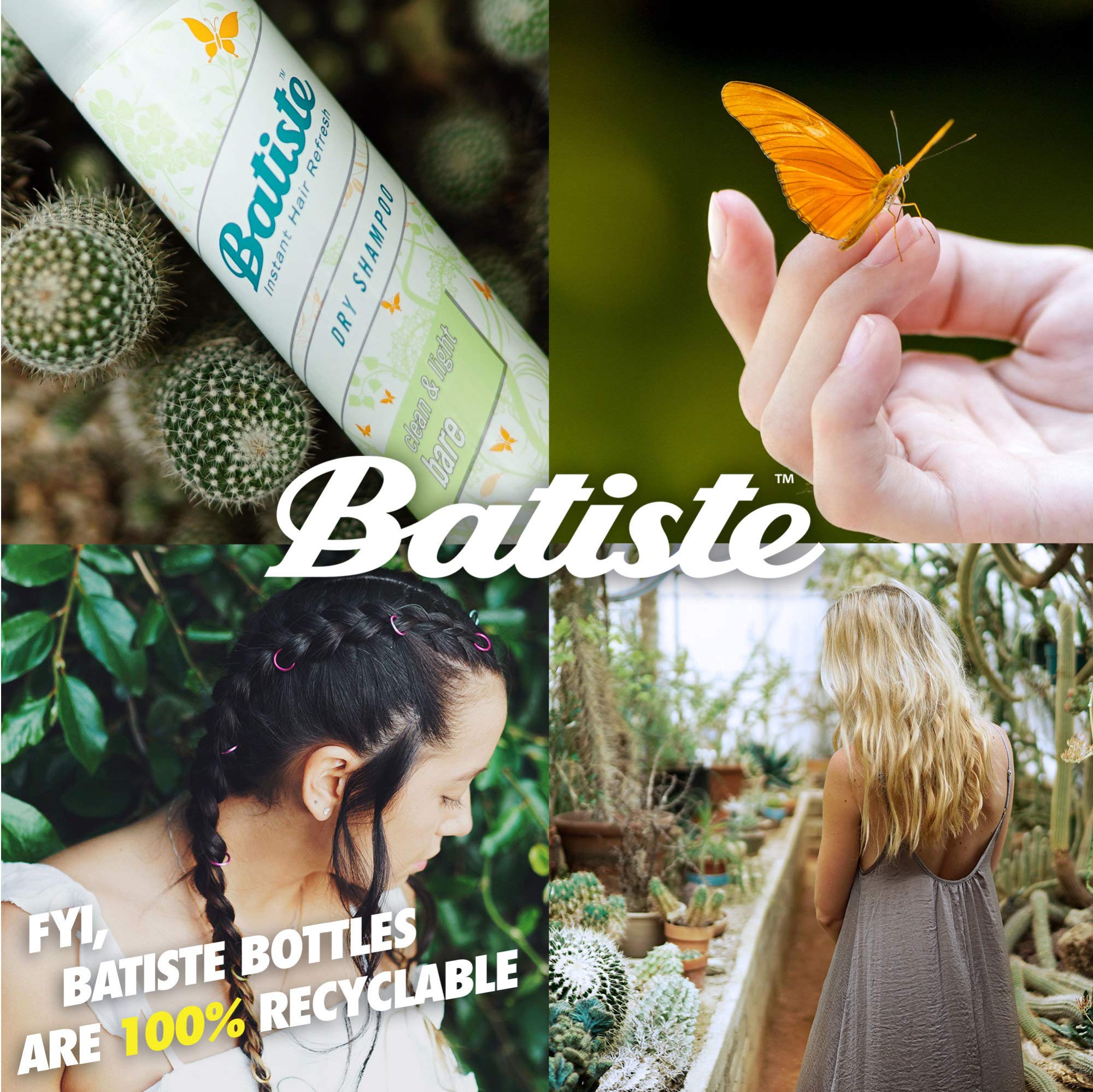 Foto 5 pulgar | Champú Seco Batiste Bare Fragrance 200 Ml 120 G (paquete De 3) - Venta Internacional.